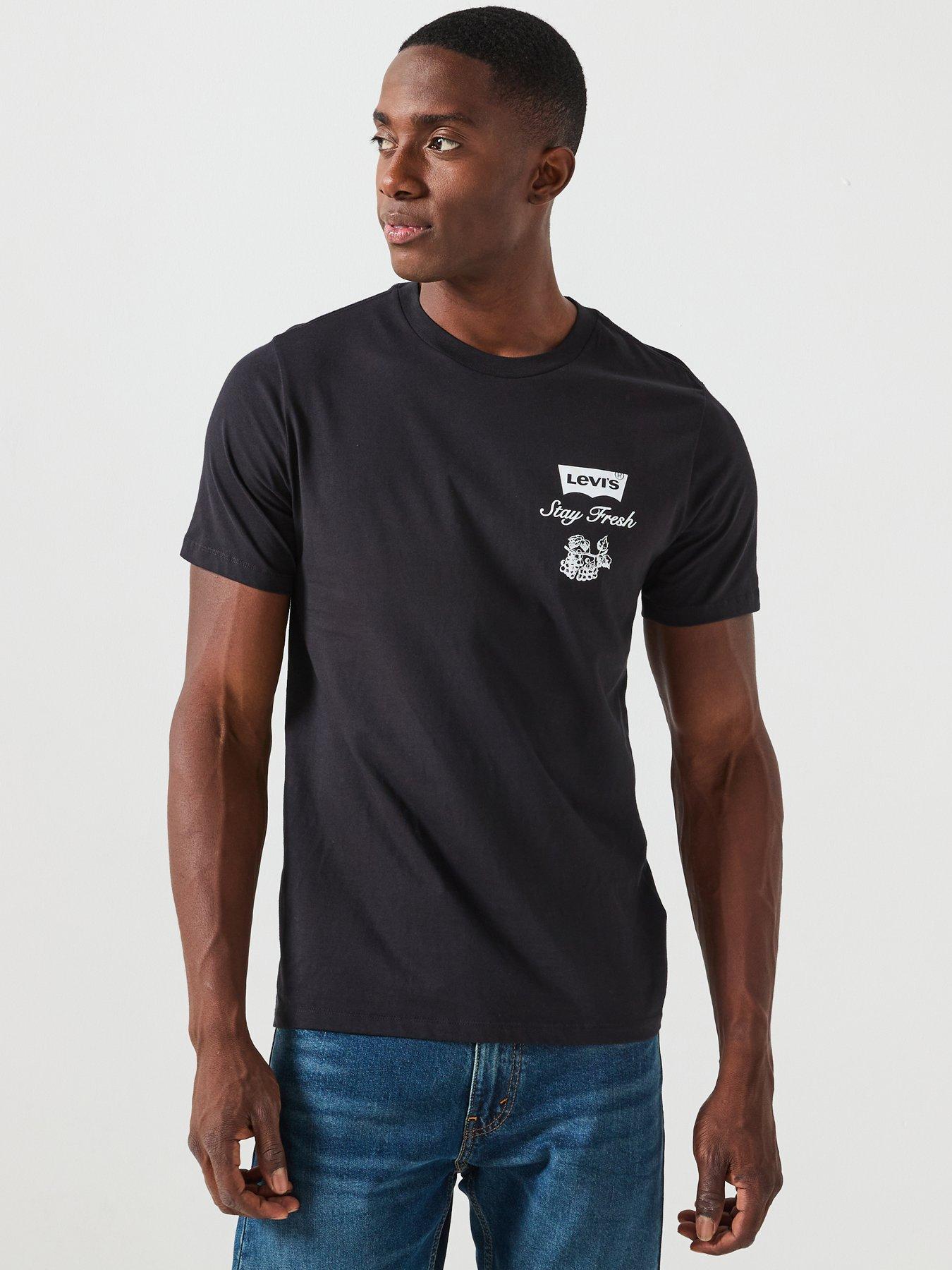 Levi's Vintage Fit Graphic Back Print Short Sleeve T-Shirt- Black