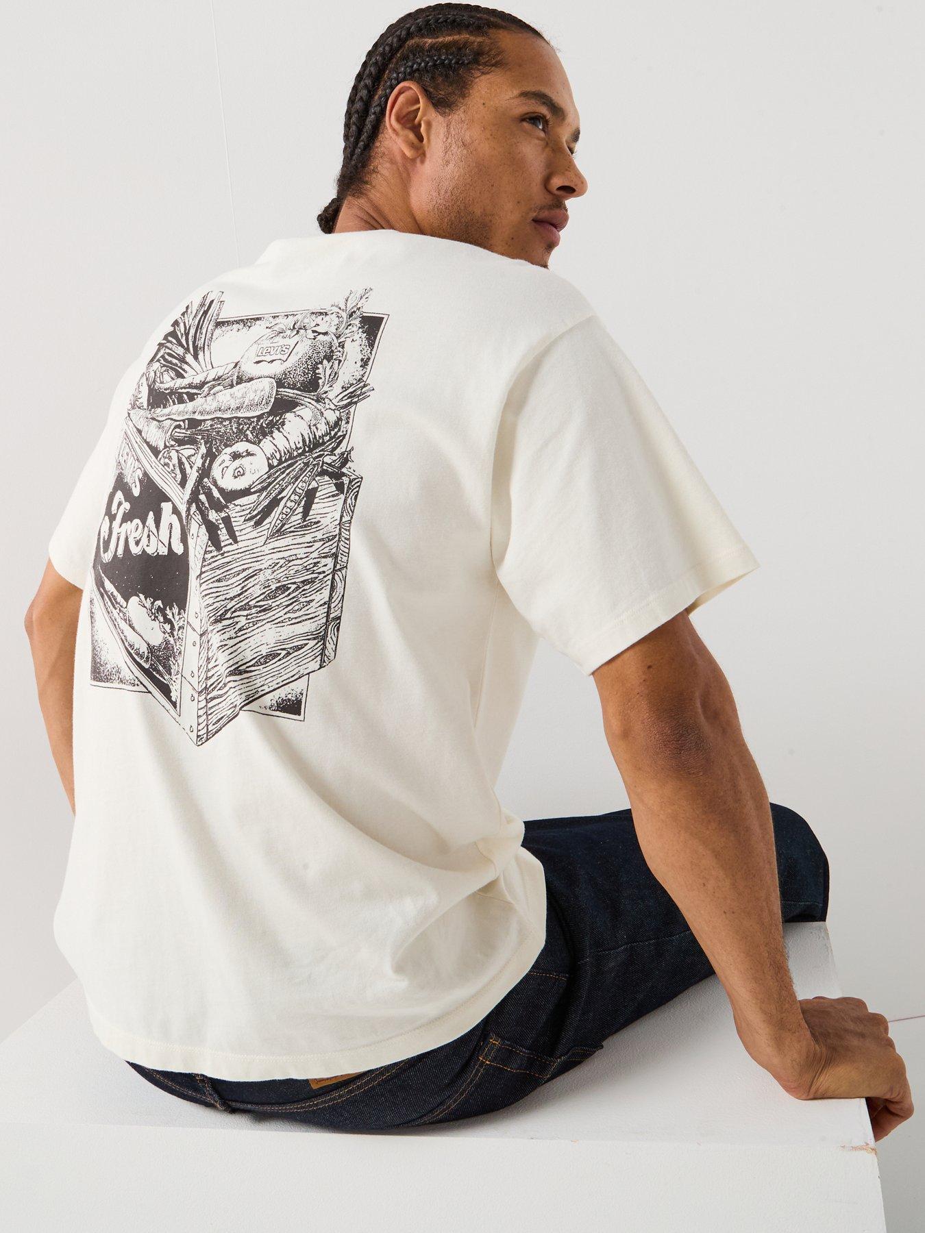 Image 4 of 6 of Levi's Vintage Fit Graphic Print Short Sleeve T-Shirt - White
