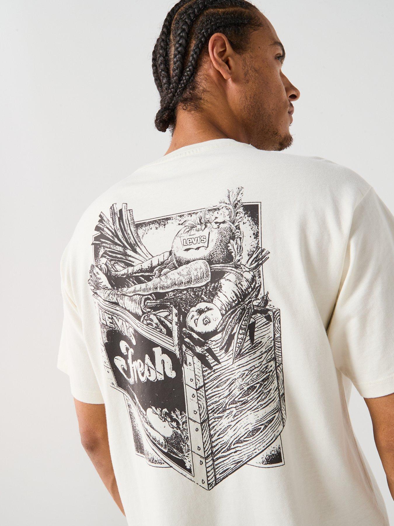 Image 6 of 6 of Levi's Vintage Fit Graphic Print Short Sleeve T-Shirt - White