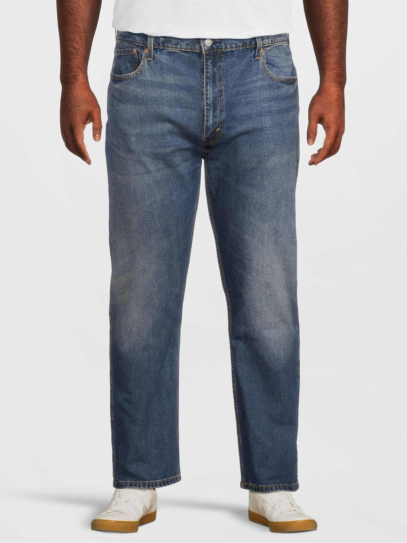 Levi's 502 Tapered Fit Big & Tall Jeans, Blue, Size 42, Inside Leg Regular, Men