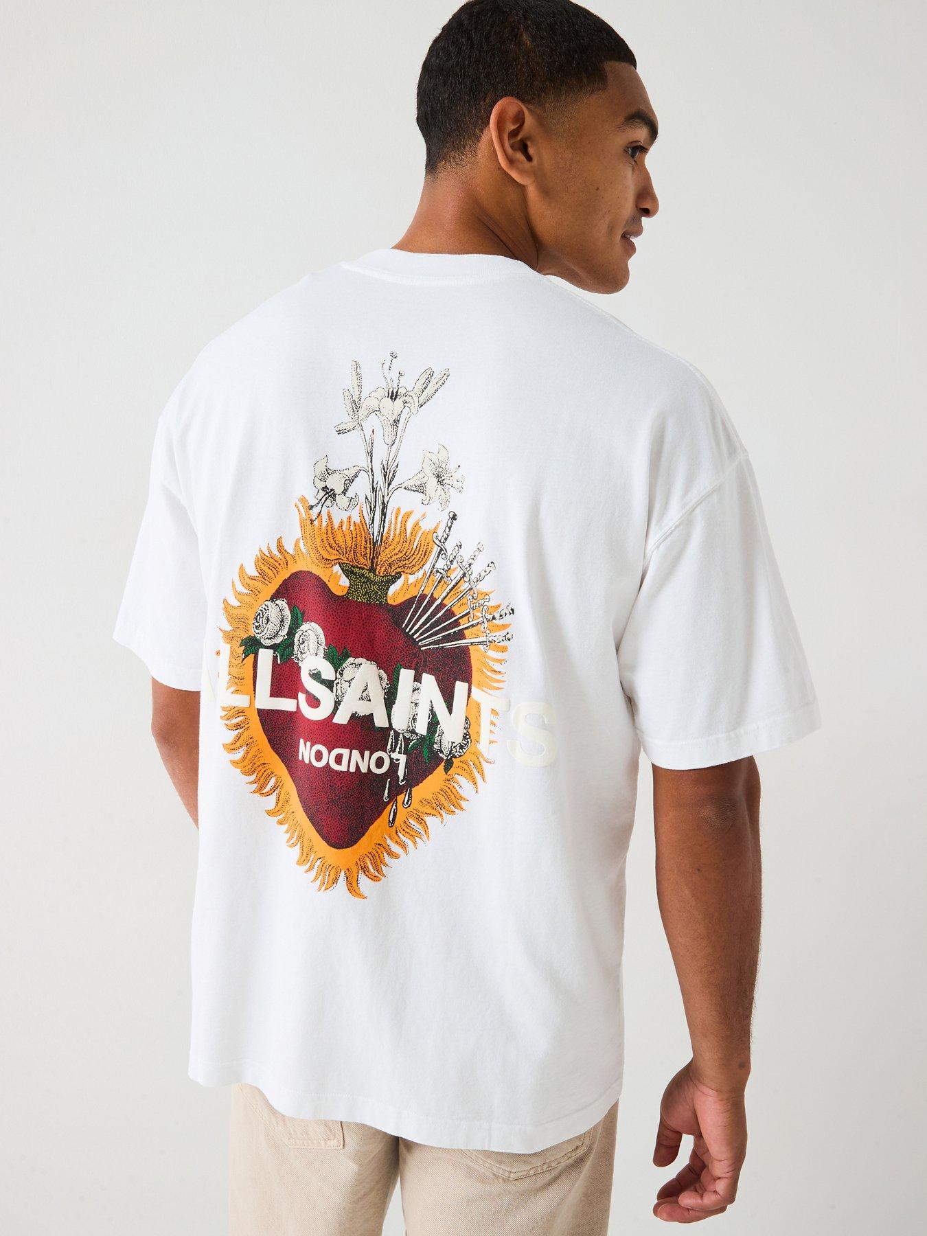 undefined Heartfelt Short Sleeve Graphic T-Shirt- White