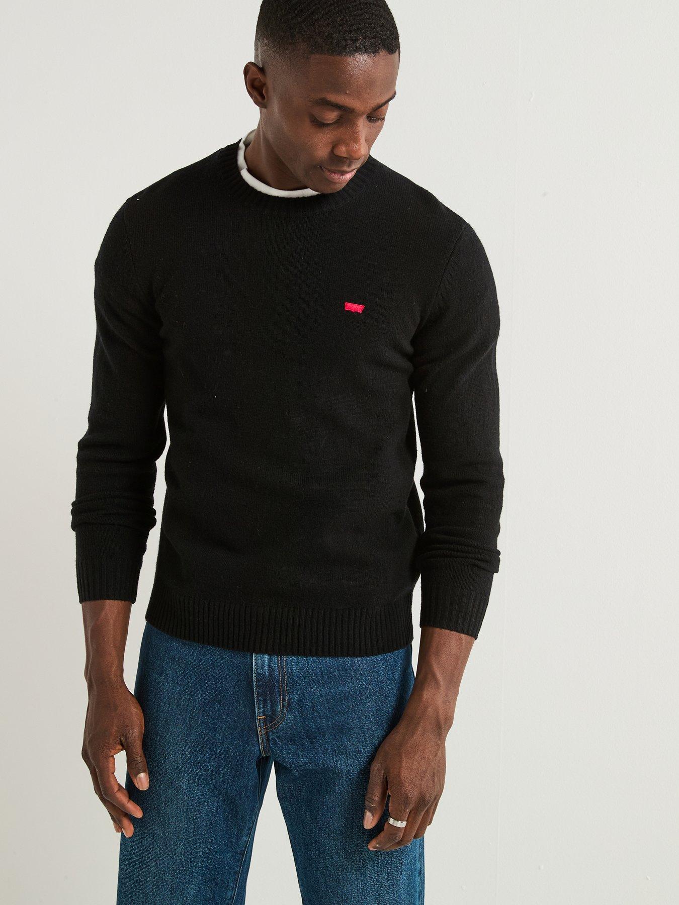 Levi's Original Housemark Logo Knitted Jumper- Black | Very