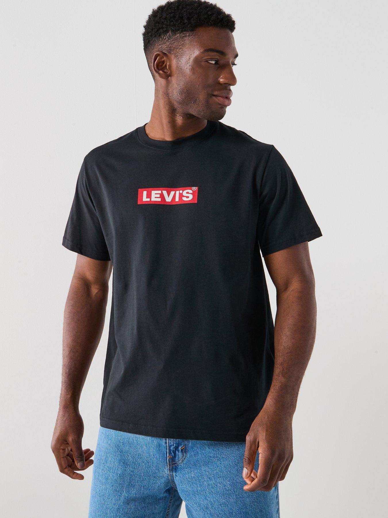 Levi's Relaxed Fit Logo Short Sleeve T-Shirt- Black
