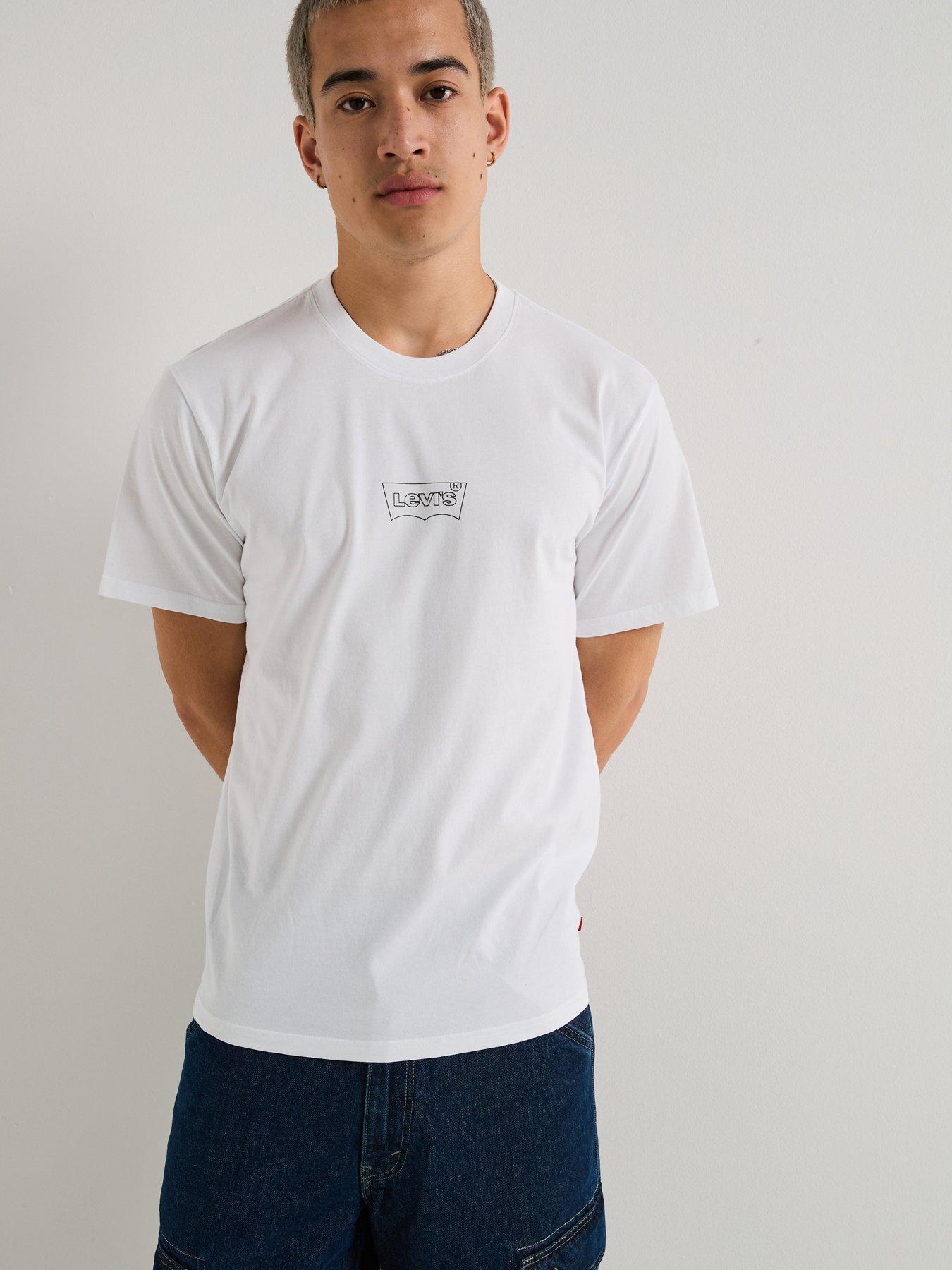 undefined Relaxed Fit Logo Print Short Sleeve T-Shirt - White