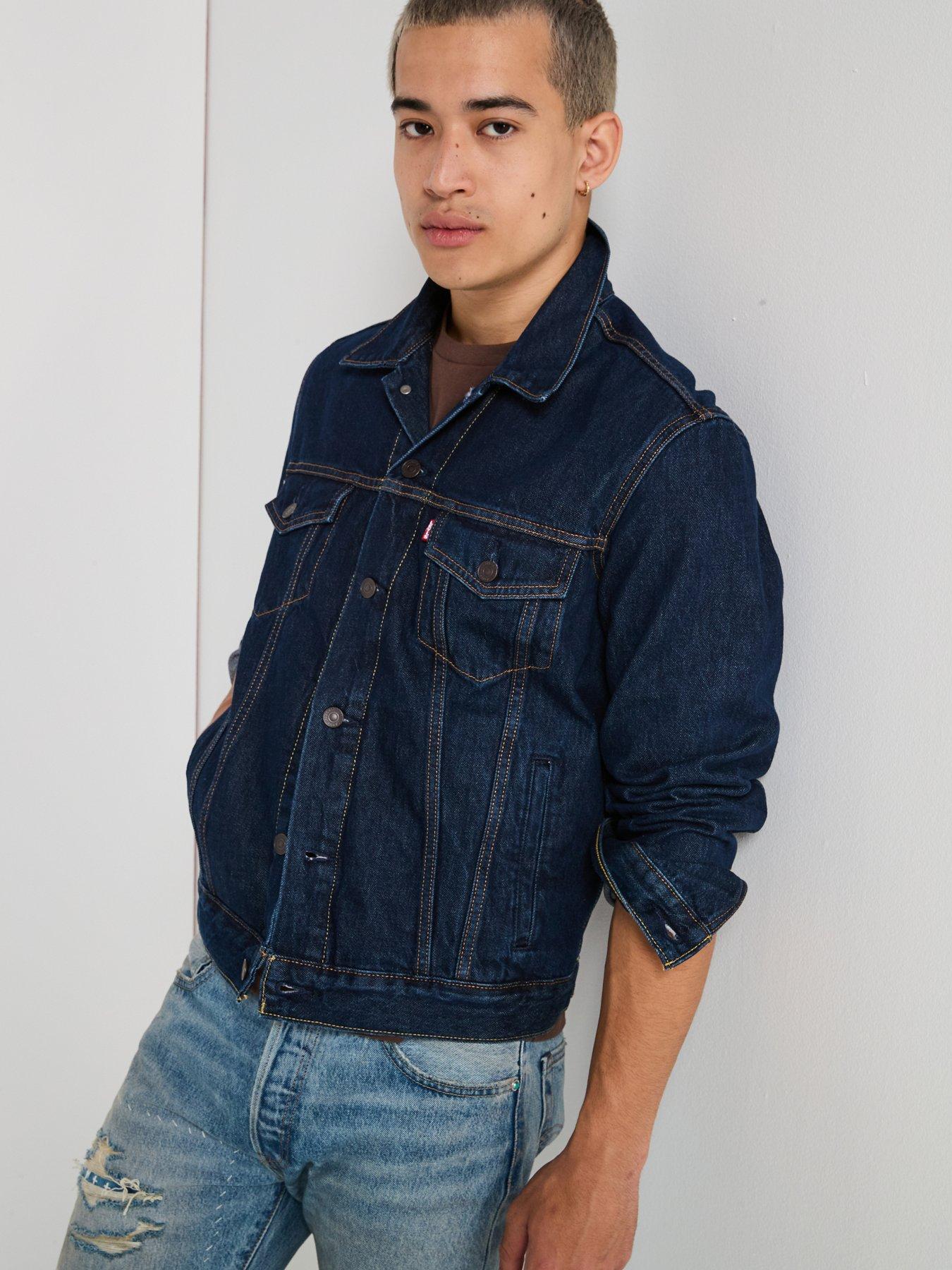 Levi'S Original Denim Trucker Jacket- Dark Blue