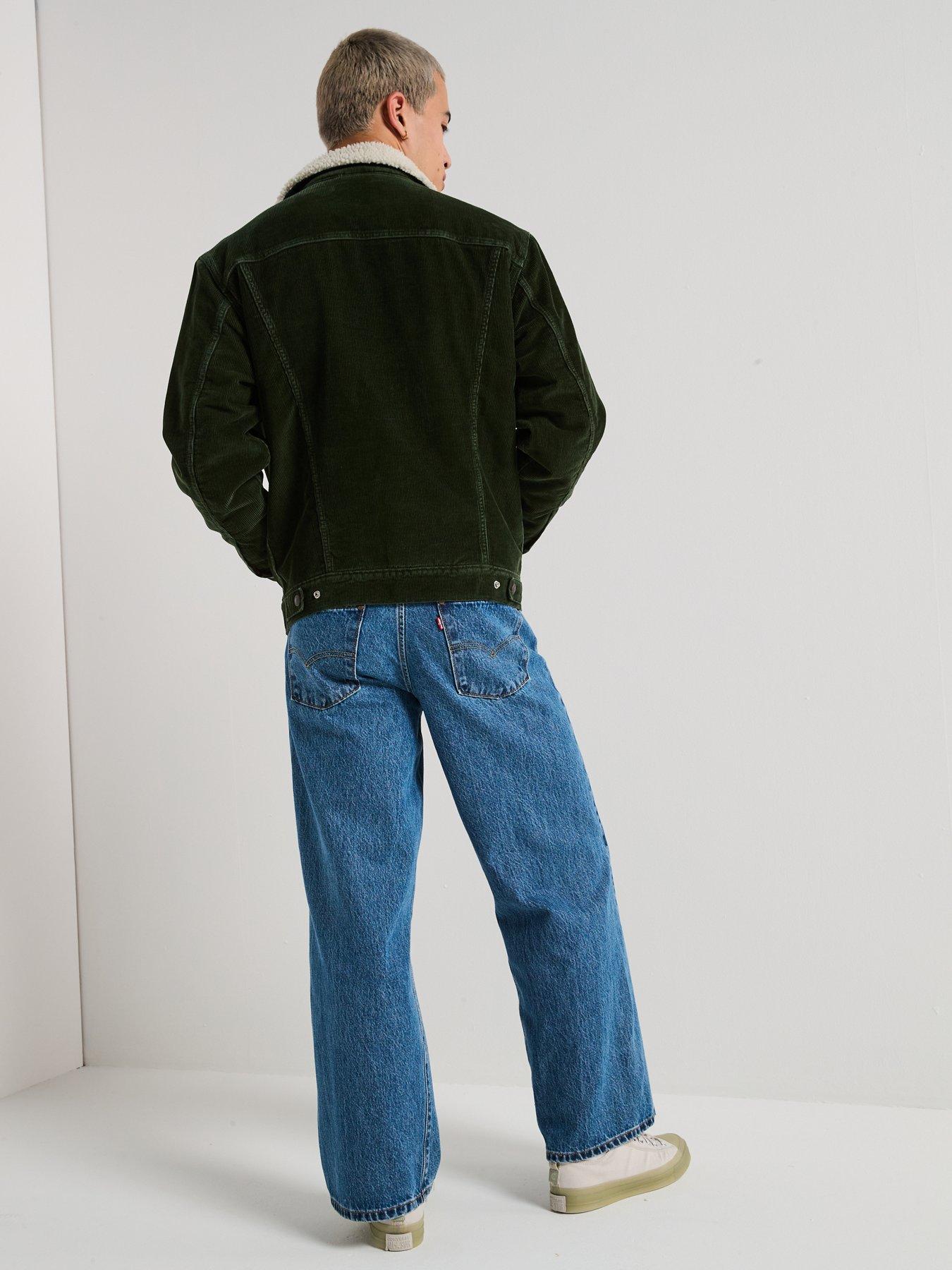 Image 6 of 6 of Levi's Relaxed Fit Sherpa Trucker Jacket- Green