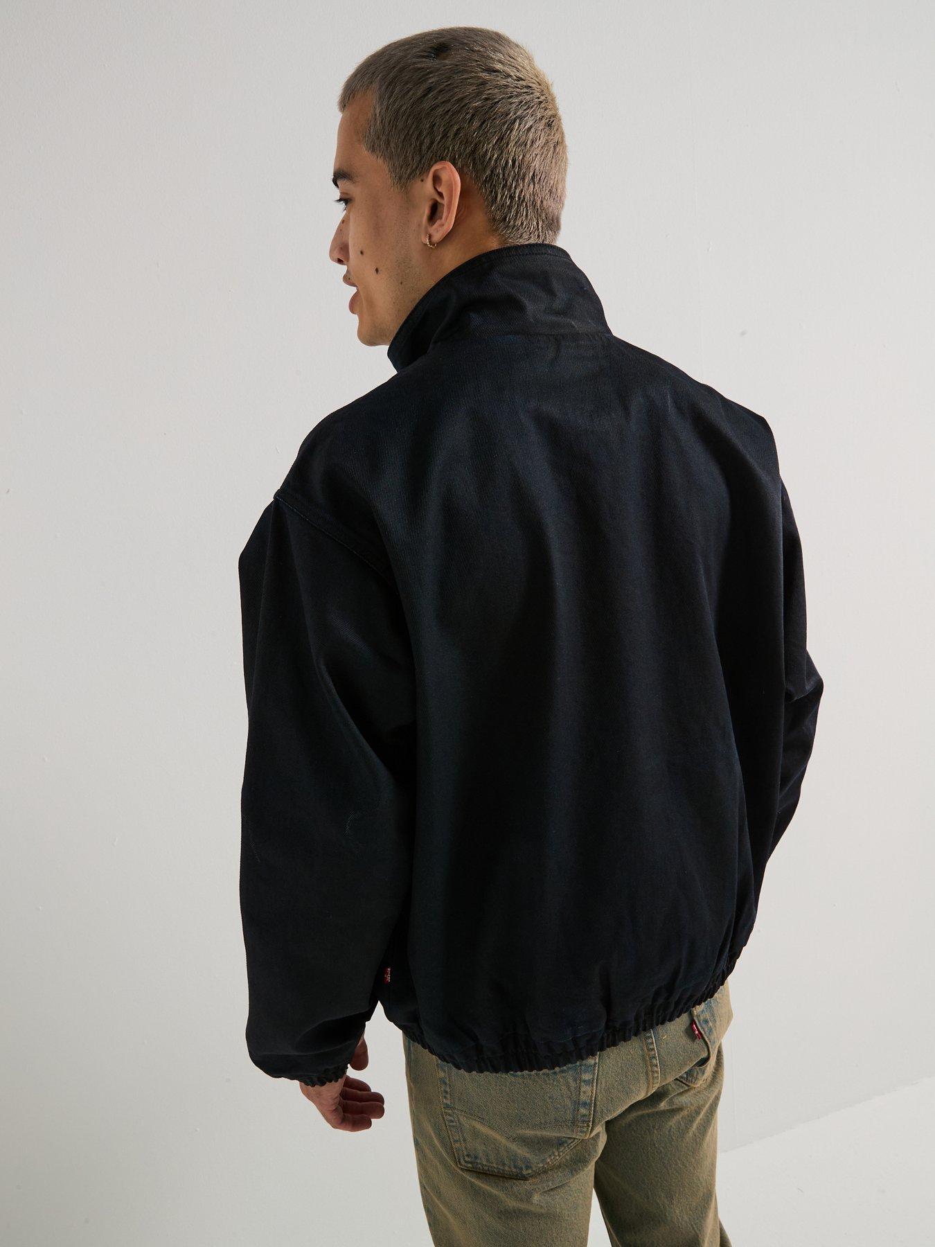 Levi's Highland Park Coated Oversized Bomber Jacket- Black Very