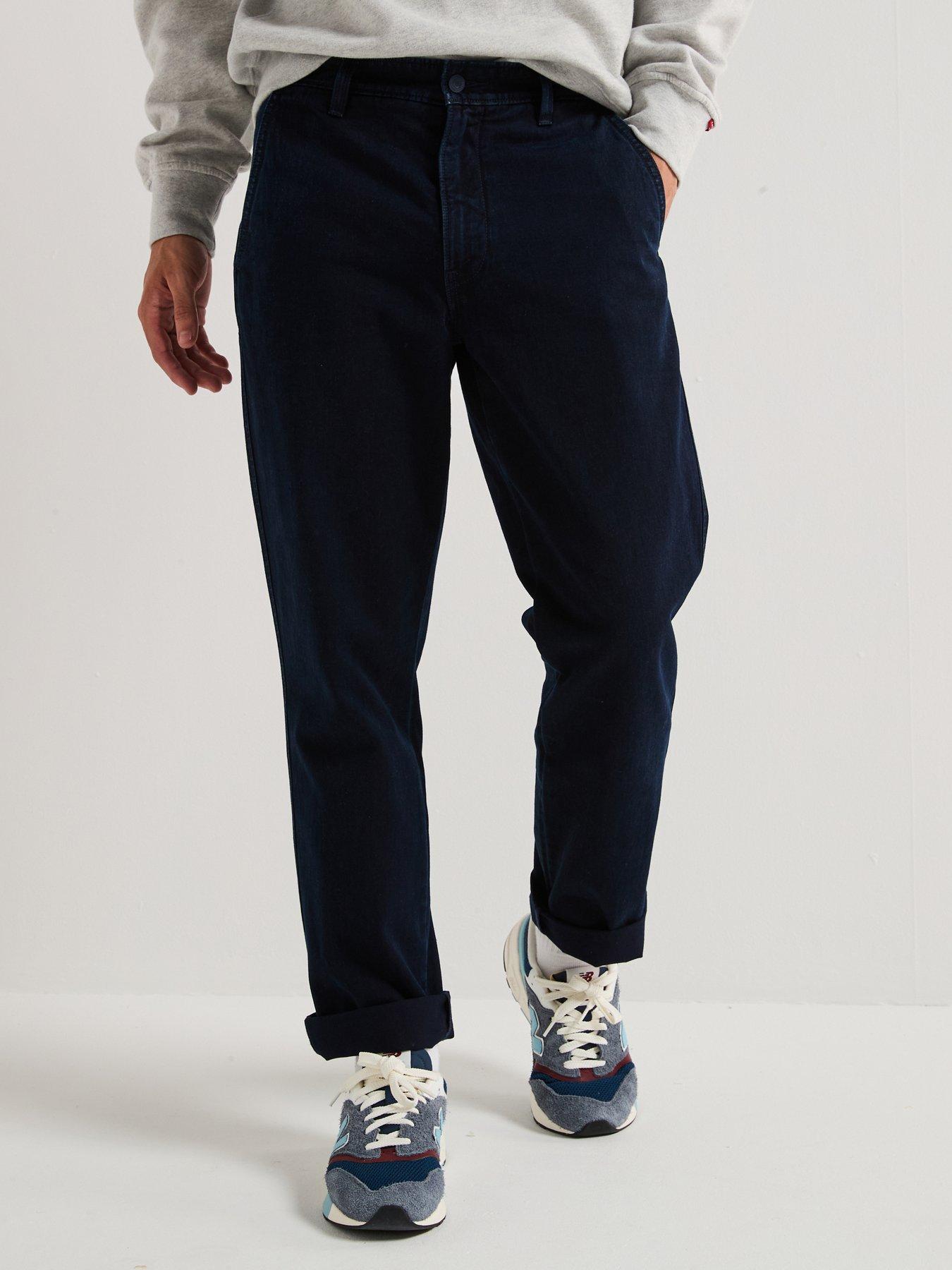 Levi's XX II Authentic Relaxed Fit Chino Trousers, Navy, Size 36, Men