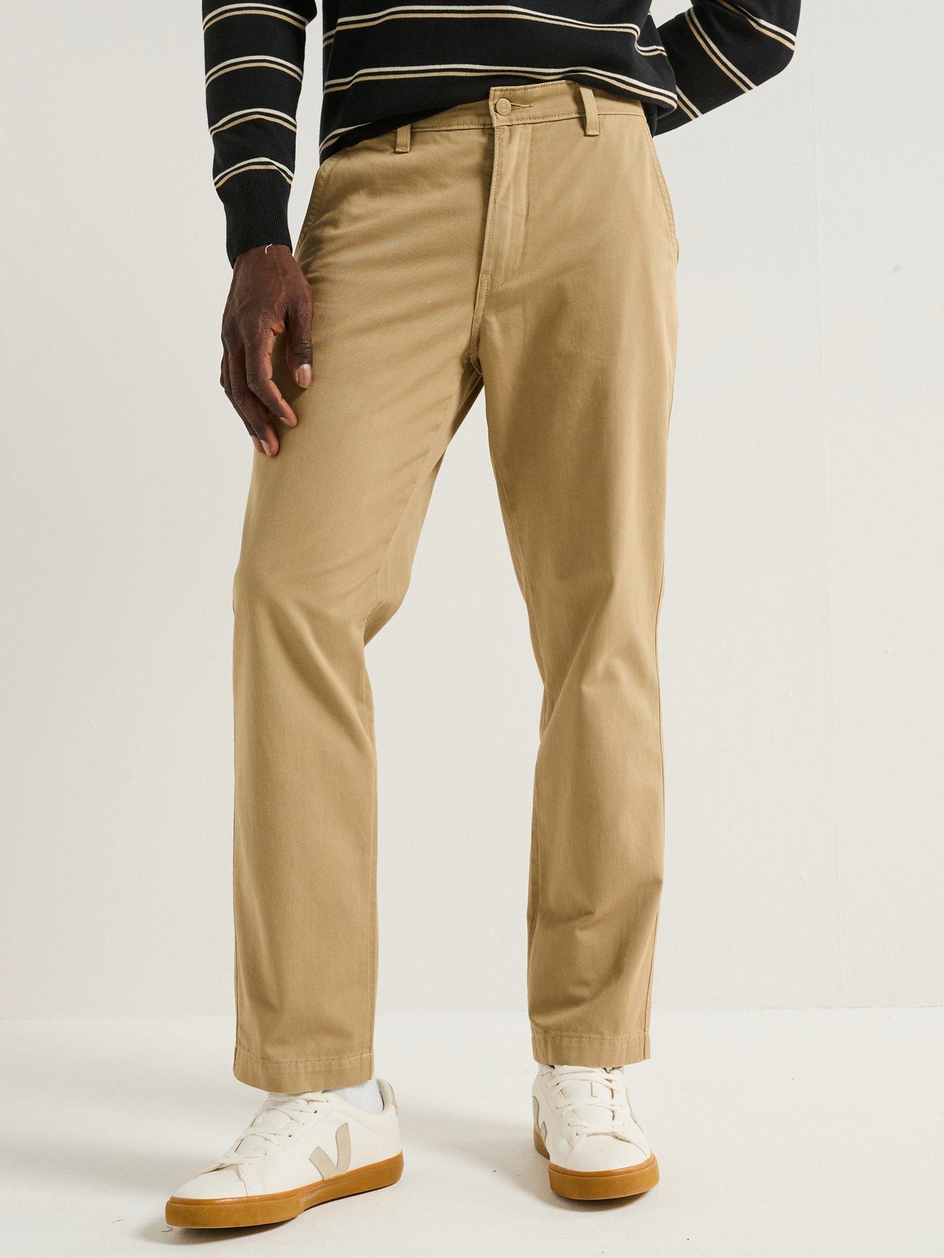 Levi's Xx Ii Authentic Relaxed Fit Chino Trousers, Cream, Size 30, Men