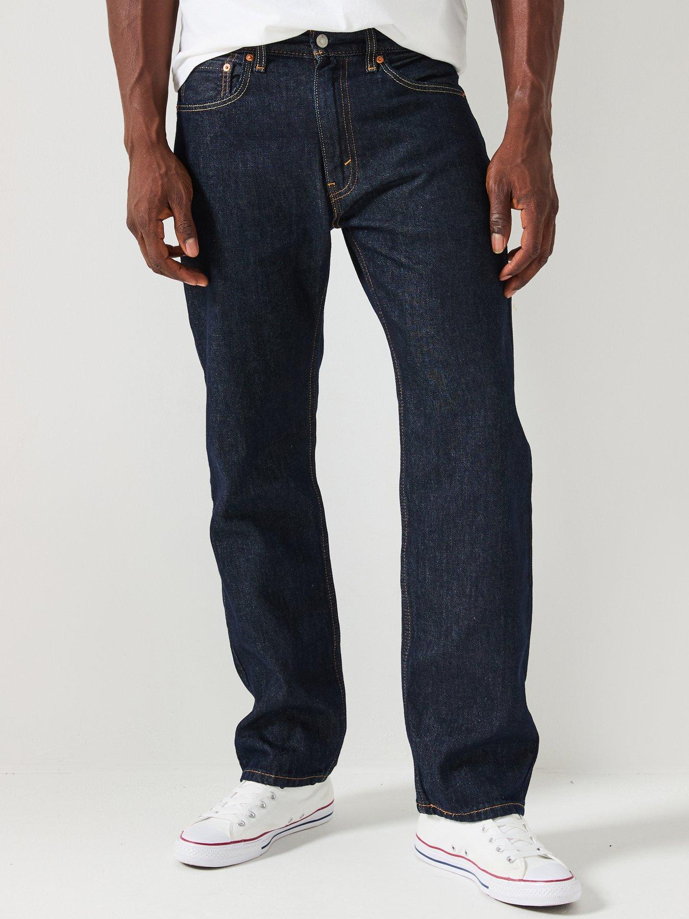 Levi's 555 '96 Relaxed Straight Fit Jeans - Good As New Rinse - Dark Blue