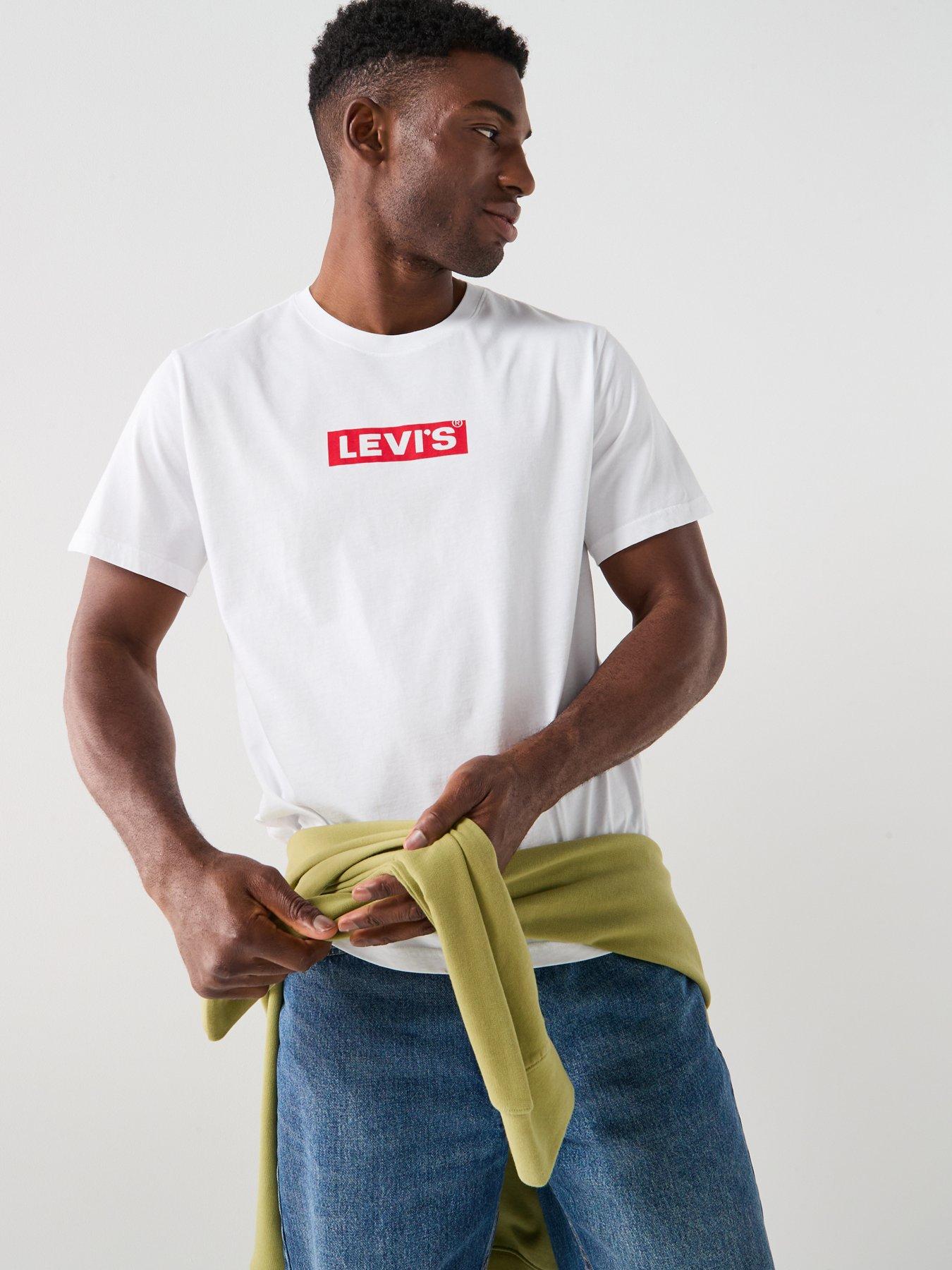 Levi's Relaxed Fit Logo Short Sleeve T-Shirt- White