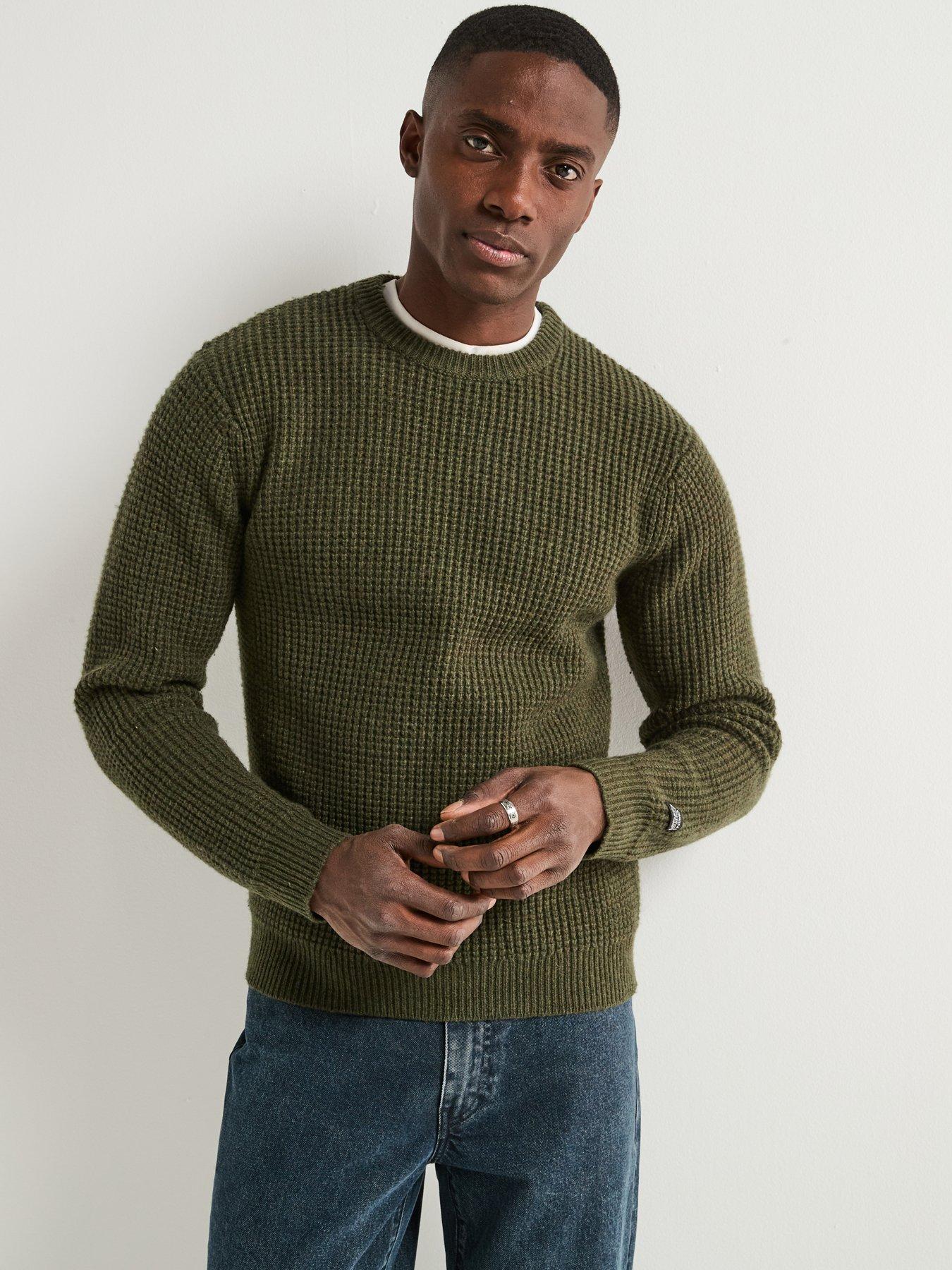 Levi's Presidio Crew Waffle Knitted Jumper - Brown