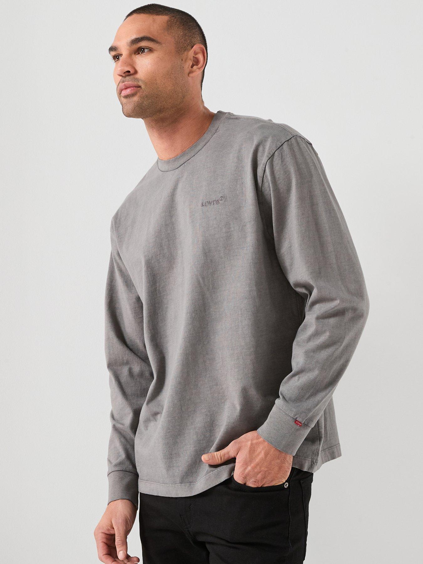 Levi's Levi's Long Sleeve Authentic Relaxed Fit T-shirt- Grey