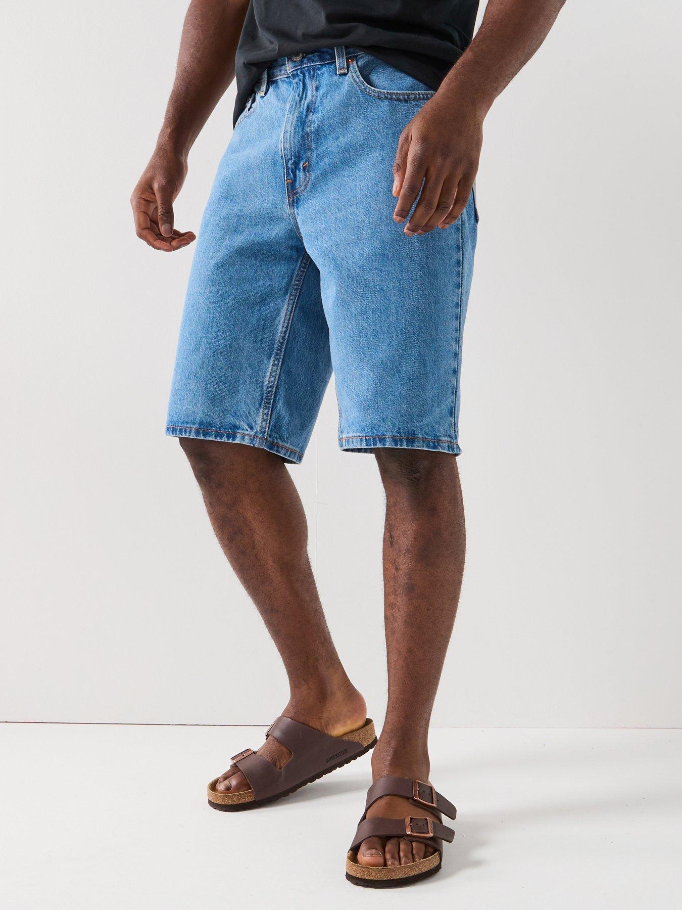 undefined 469 Loose Fit Denim Shorts - Blue