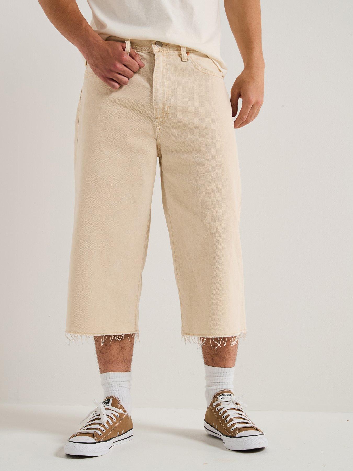 Levi's 478 Baggy Fit Denim Shorts - My Frequency - Cream