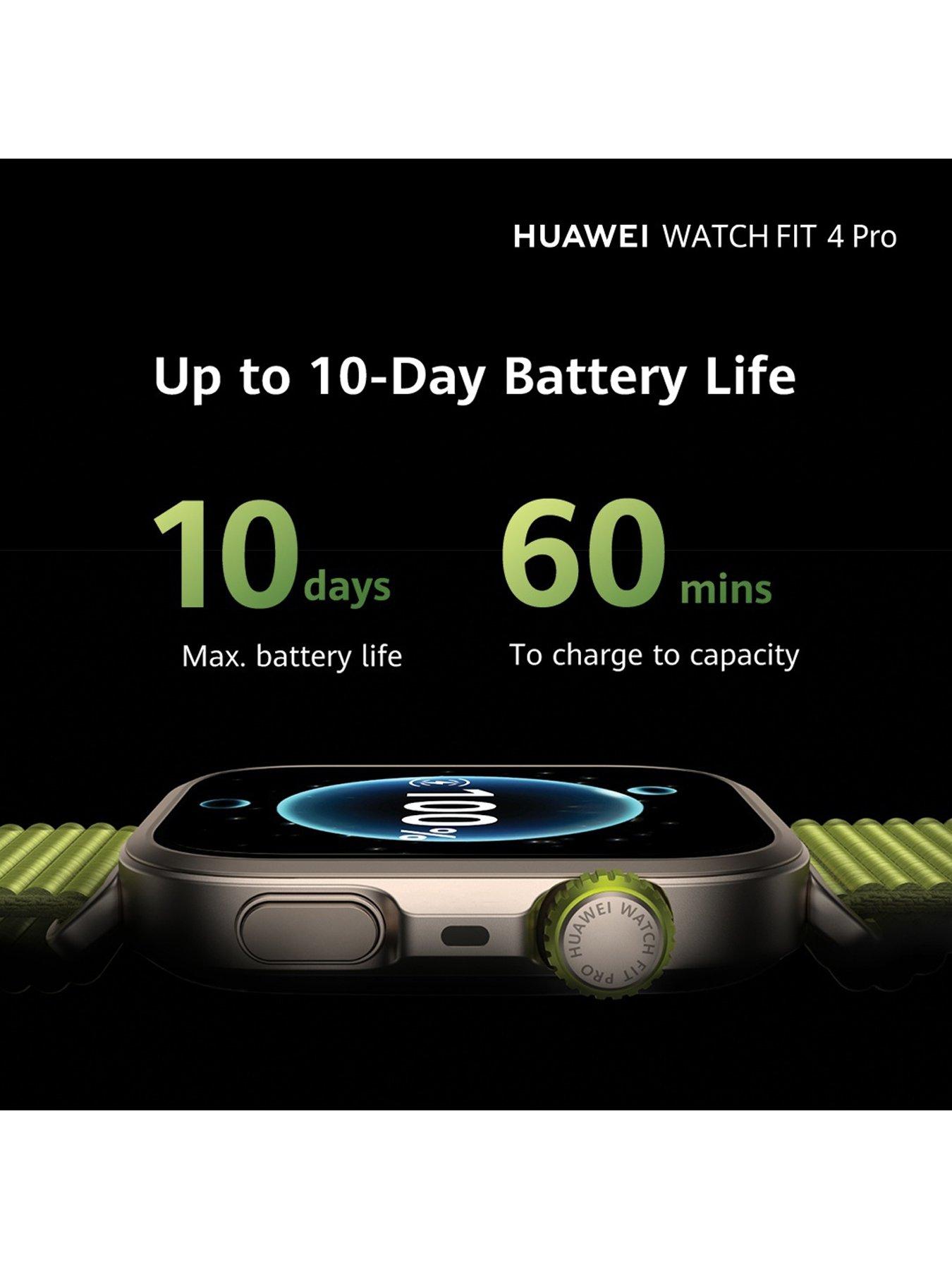 Image 4 of 7 of Huawei Watch Fit 4 Pro Titanium Green