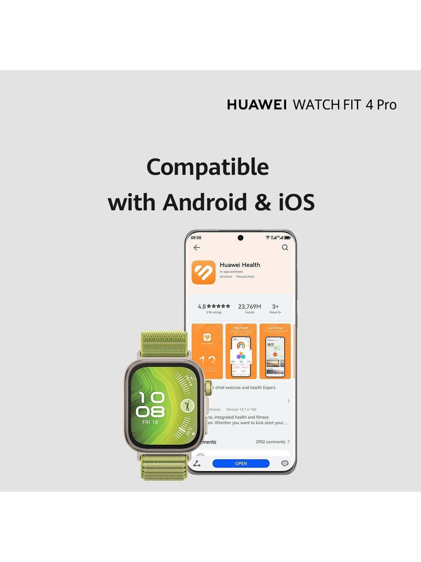 Image 7 of 7 of Huawei Watch Fit 4 Pro Titanium Green