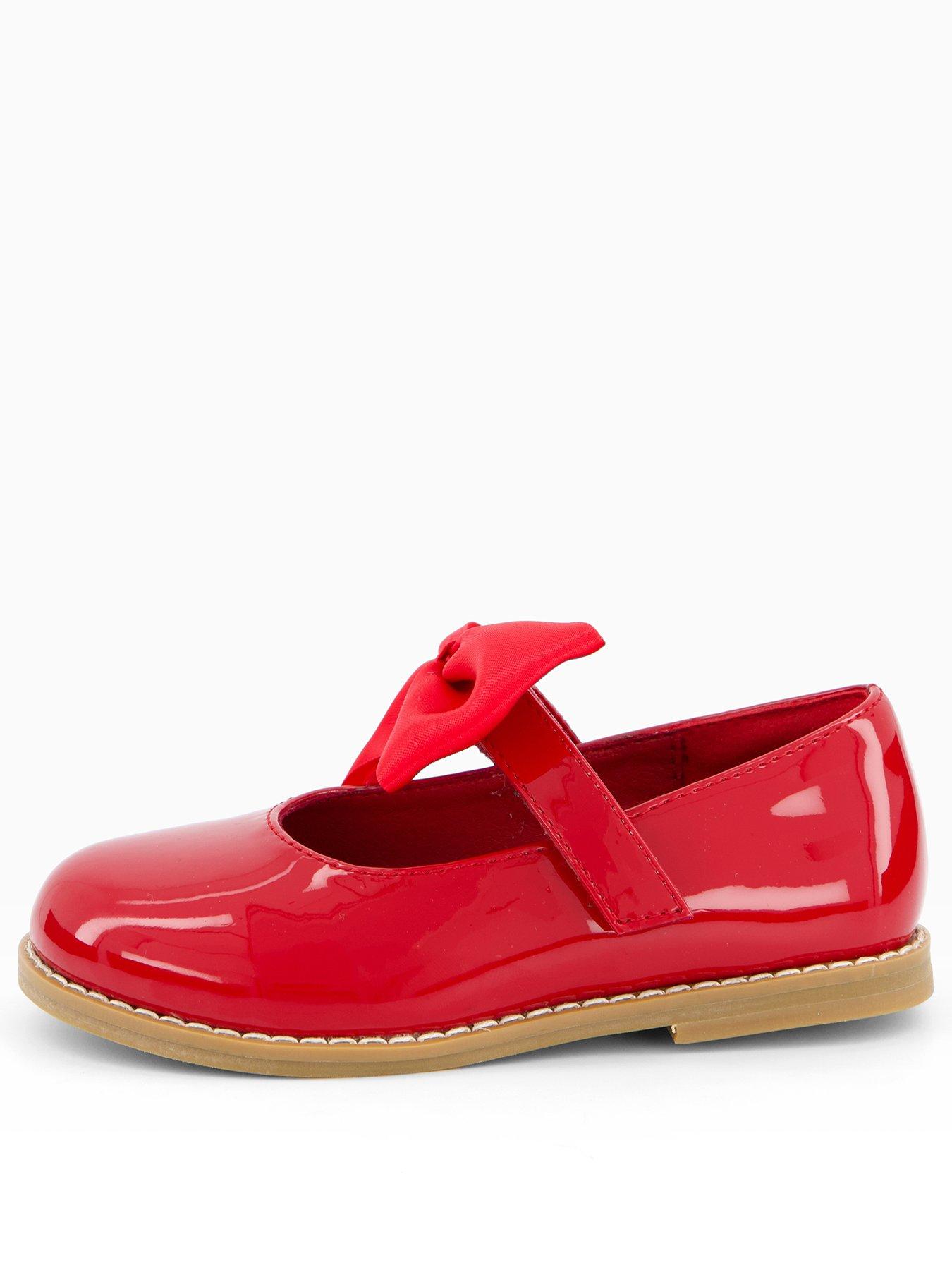 Image 2 of 7 of The Very Collection Toddler Patent Bow Shoe - Red