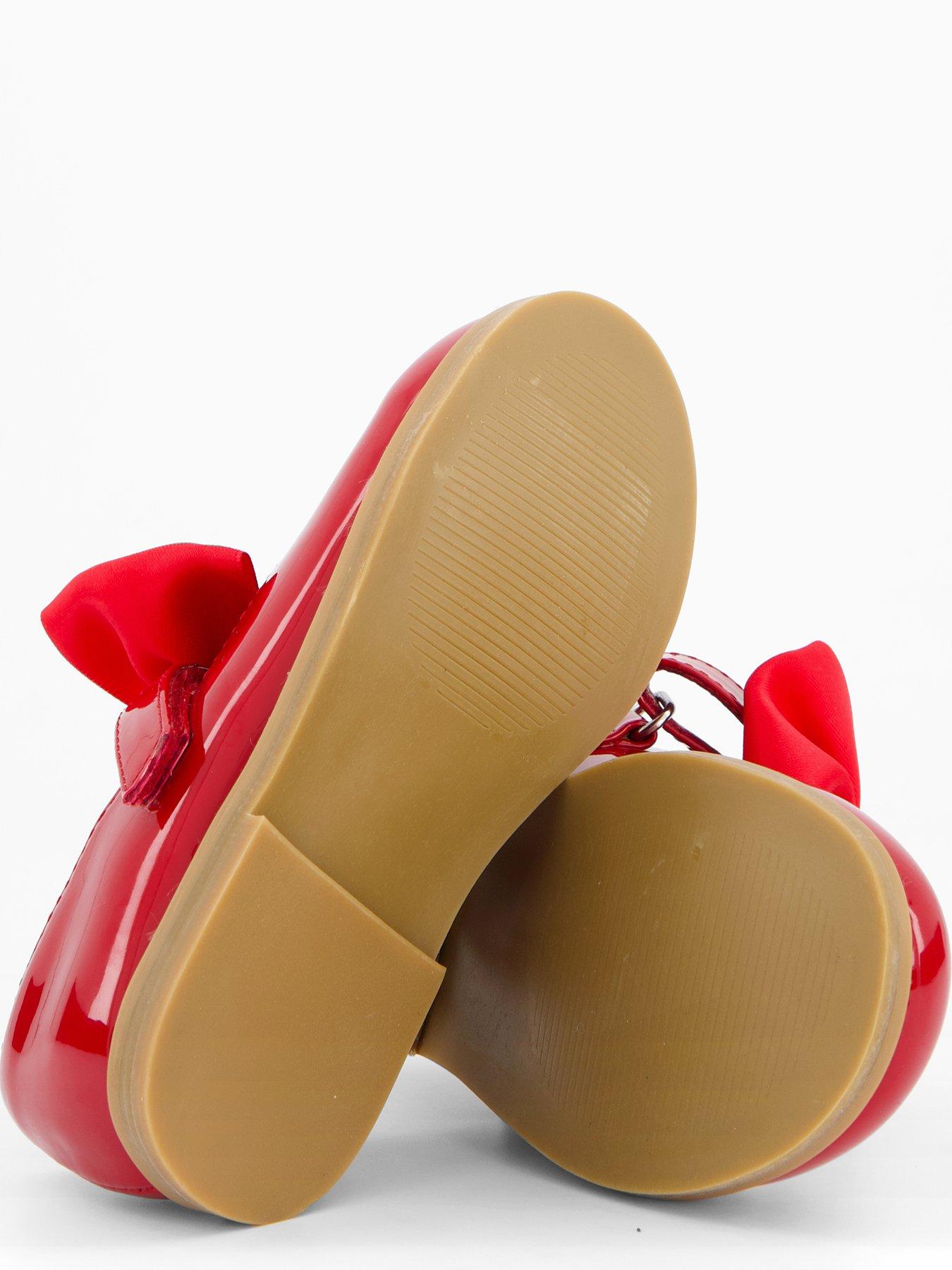 Image 4 of 7 of The Very Collection Toddler Patent Bow Shoe - Red