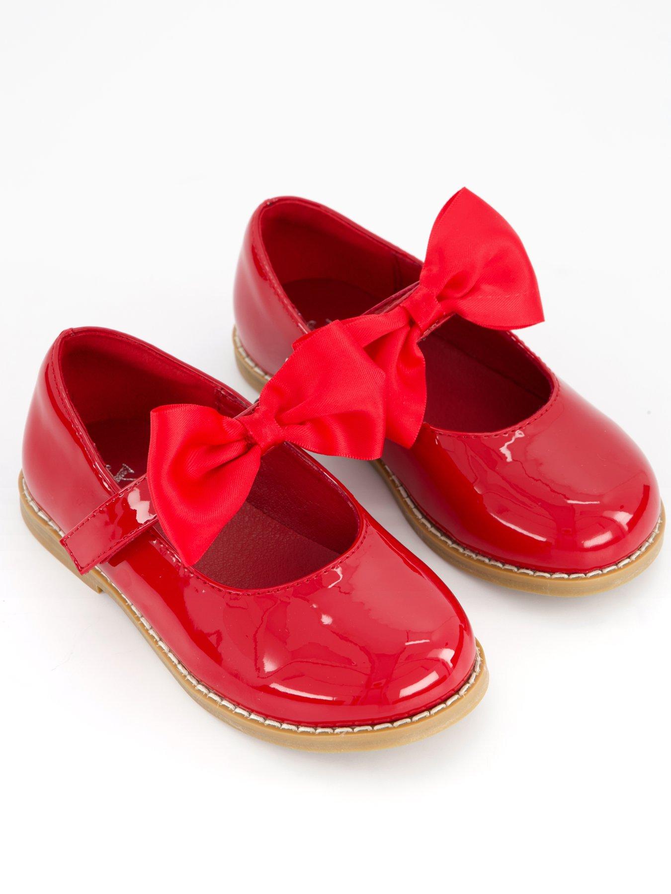 Image 5 of 7 of The Very Collection Toddler Patent Bow Shoe - Red
