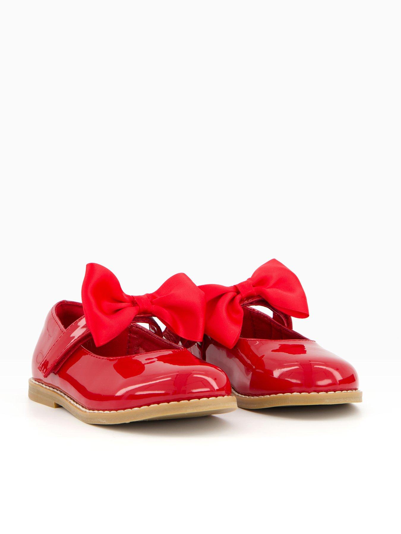 Image 6 of 7 of The Very Collection Toddler Patent Bow Shoe - Red