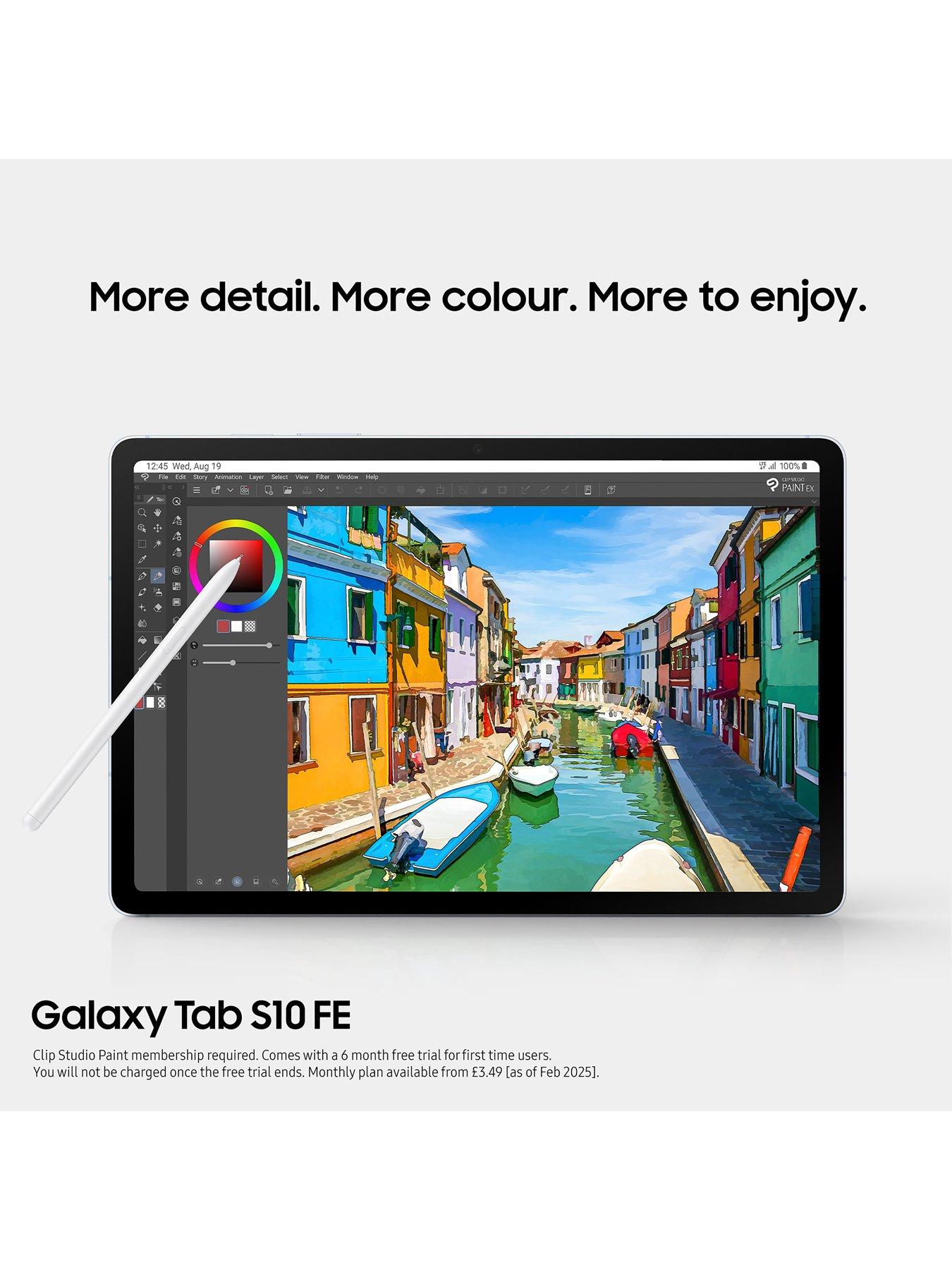 Image 4 of 8 of Samsung Galaxy Tab S10 FE with Galaxy Buds3 - Silver