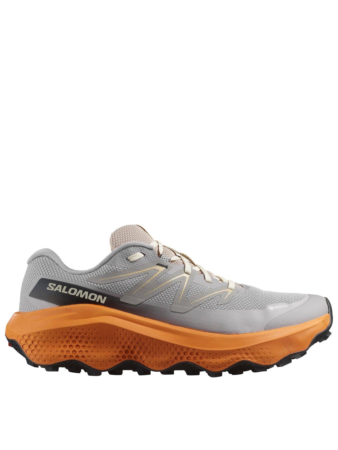 undefined Men's Trail Running Ultra Flow 2 Gore-Tex Trainers - Grey/Orange