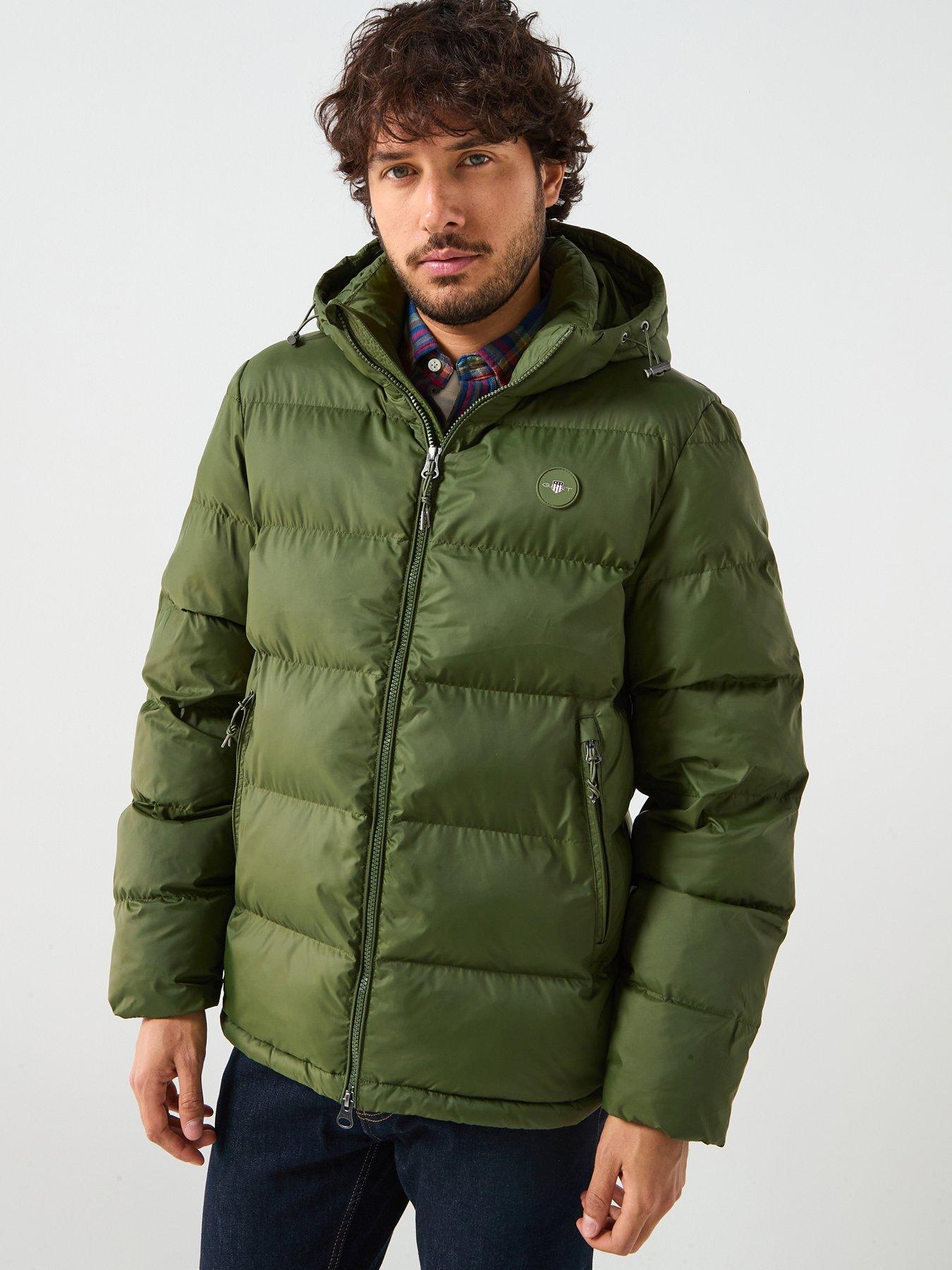 Image 1 of 6 of GANT Active Cloud Padded Jacket - Green