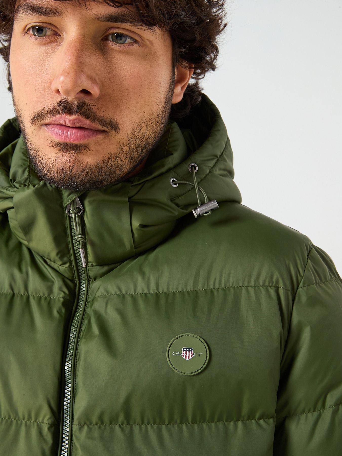 Image 4 of 6 of GANT Active Cloud Padded Jacket - Green