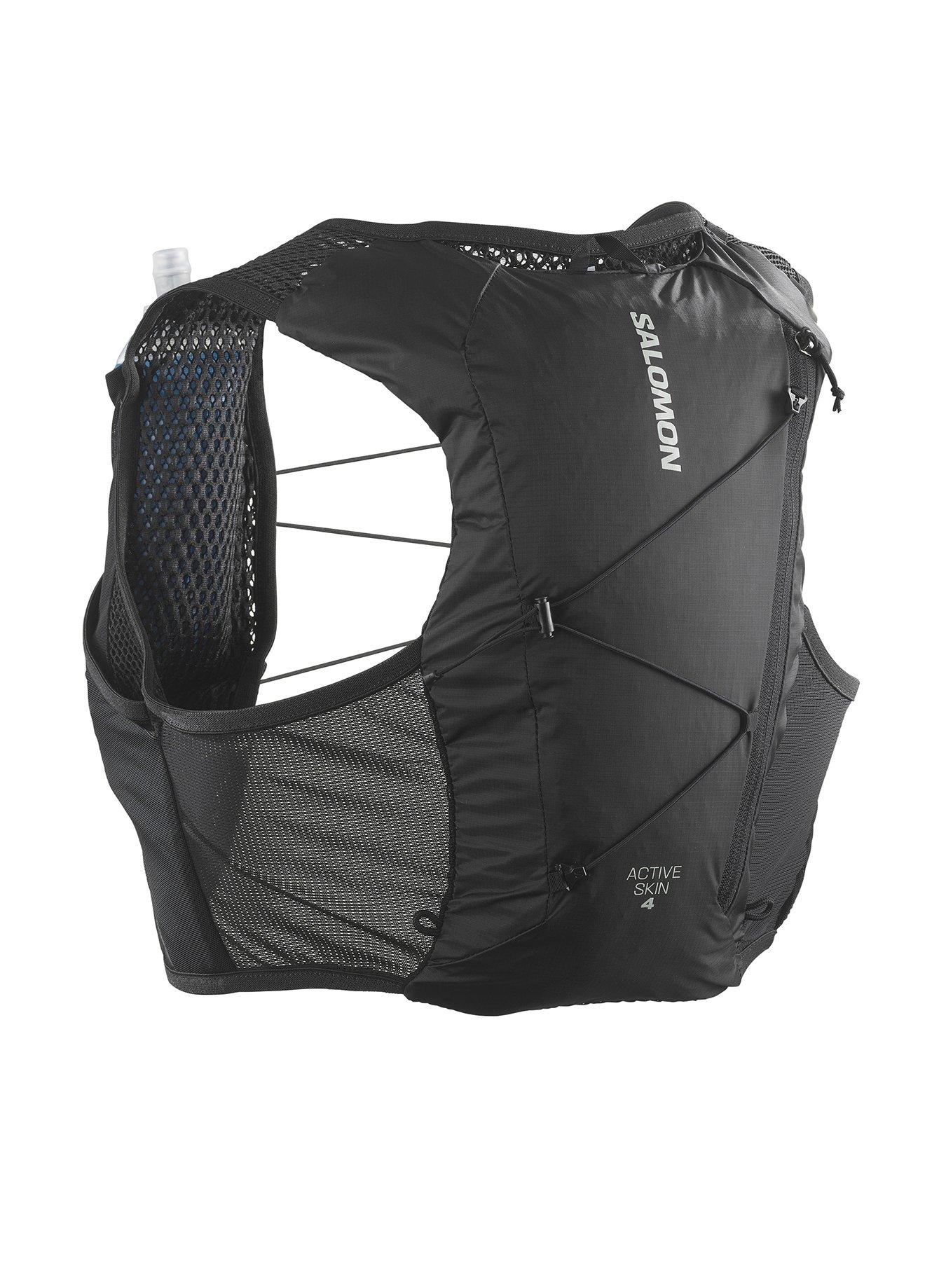 Image 1 of 3 of Salomon Adults Unisex Running Active Skin 4 Hydration Vest Set - Black