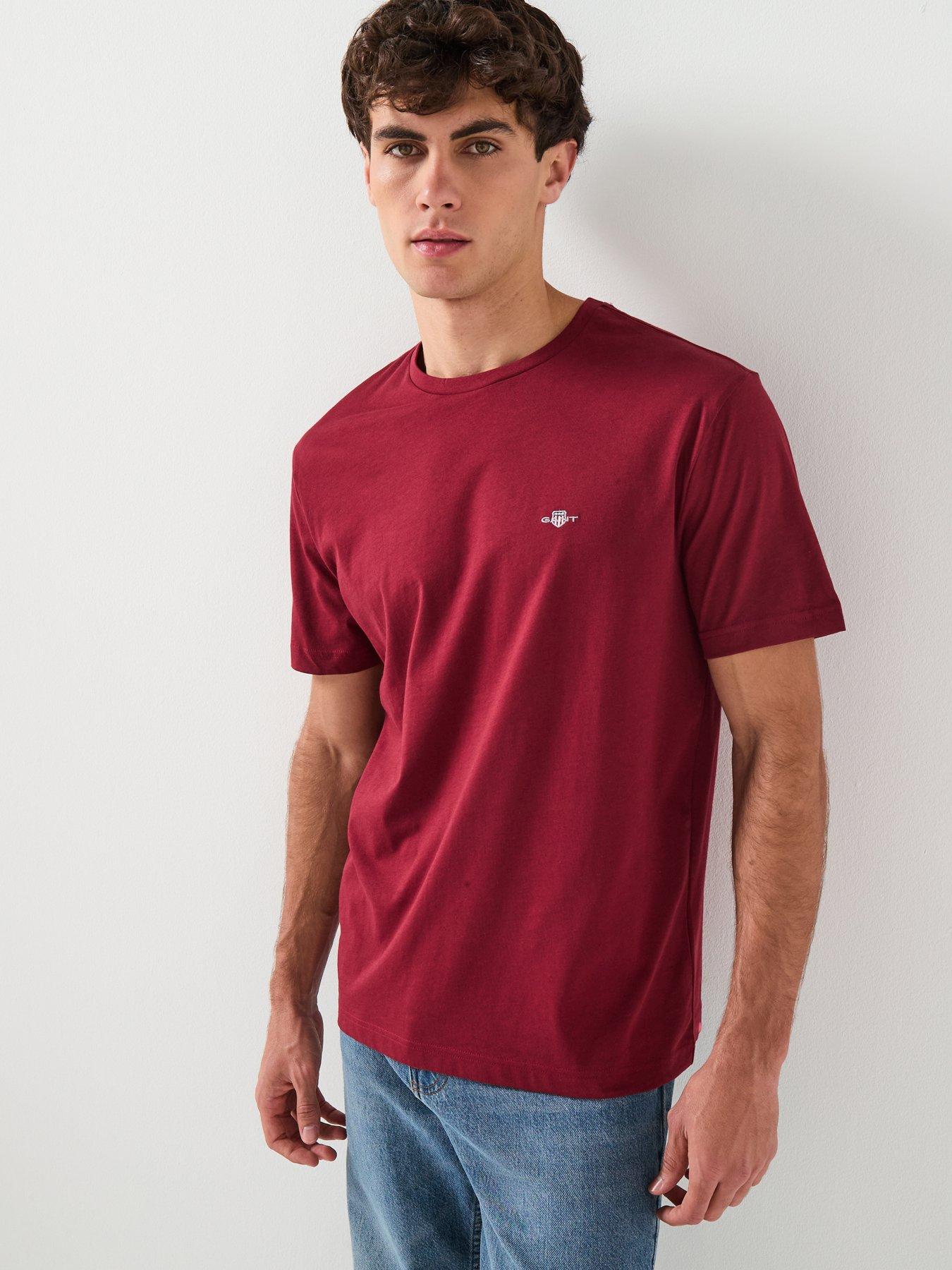 GANT Regular Fit Shield T-Shirt - Red
