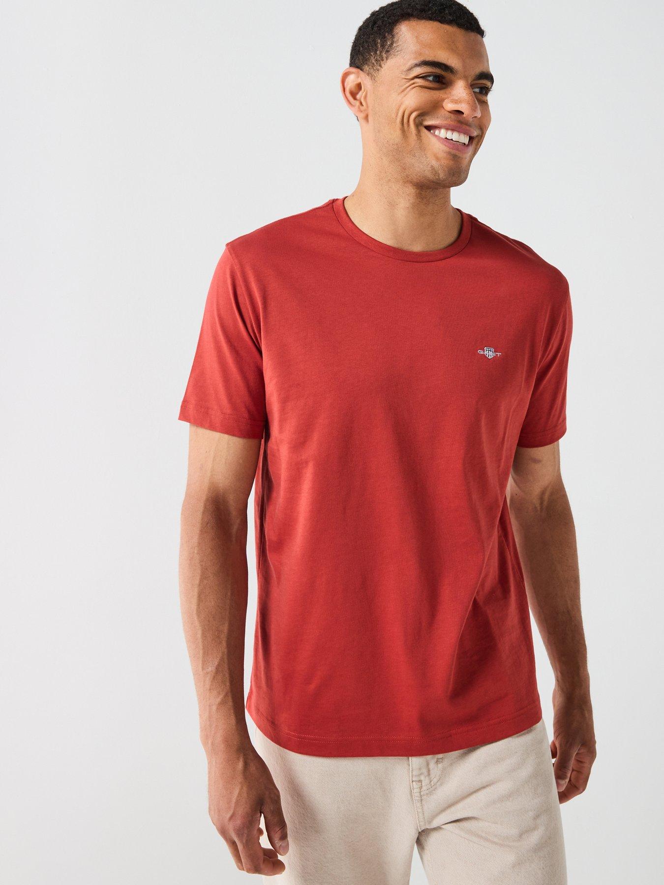 undefined Regular Fit Shield T-Shirt - Orange