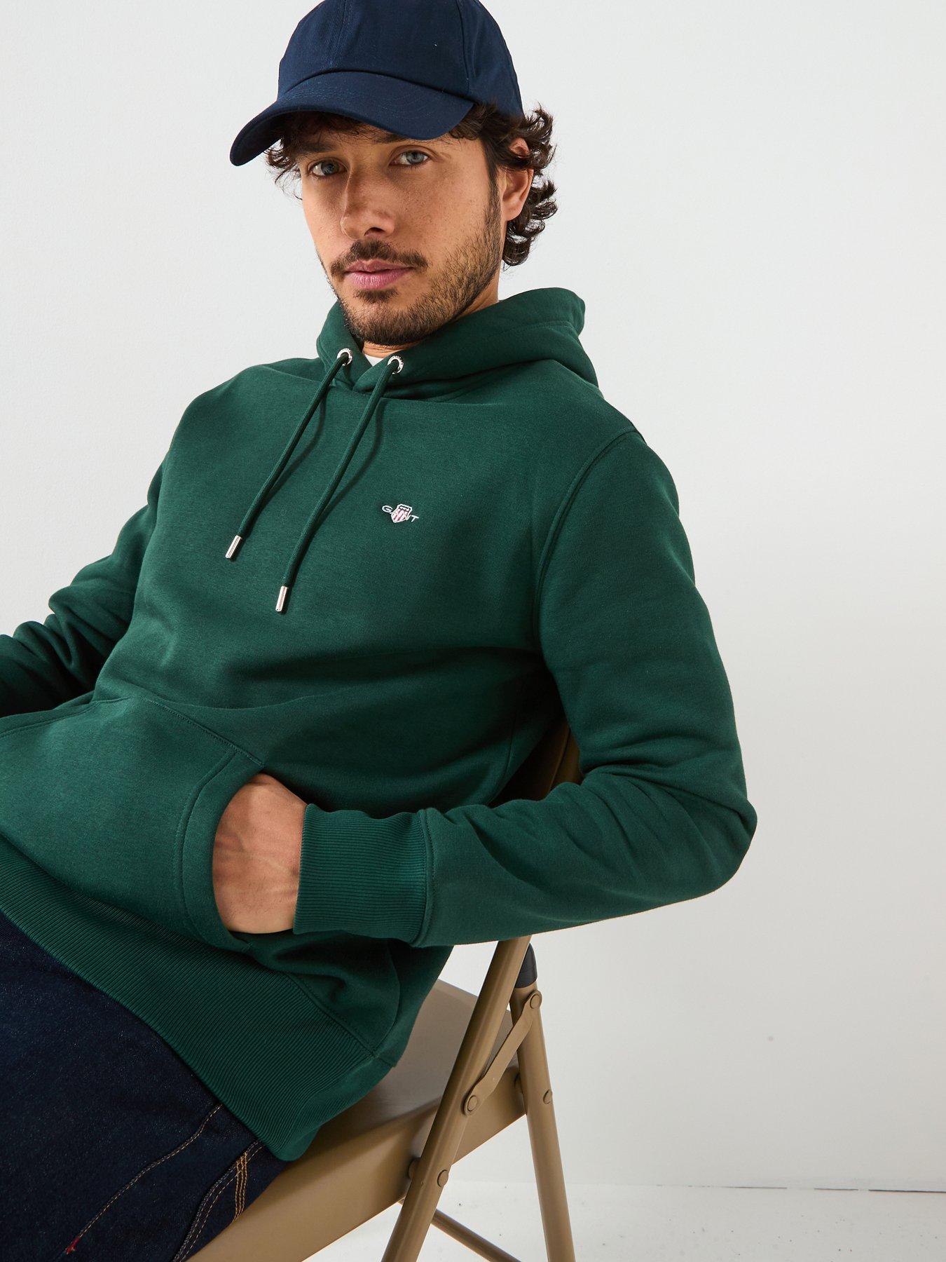 GANT Regular Fit Shield Hoodie - Green