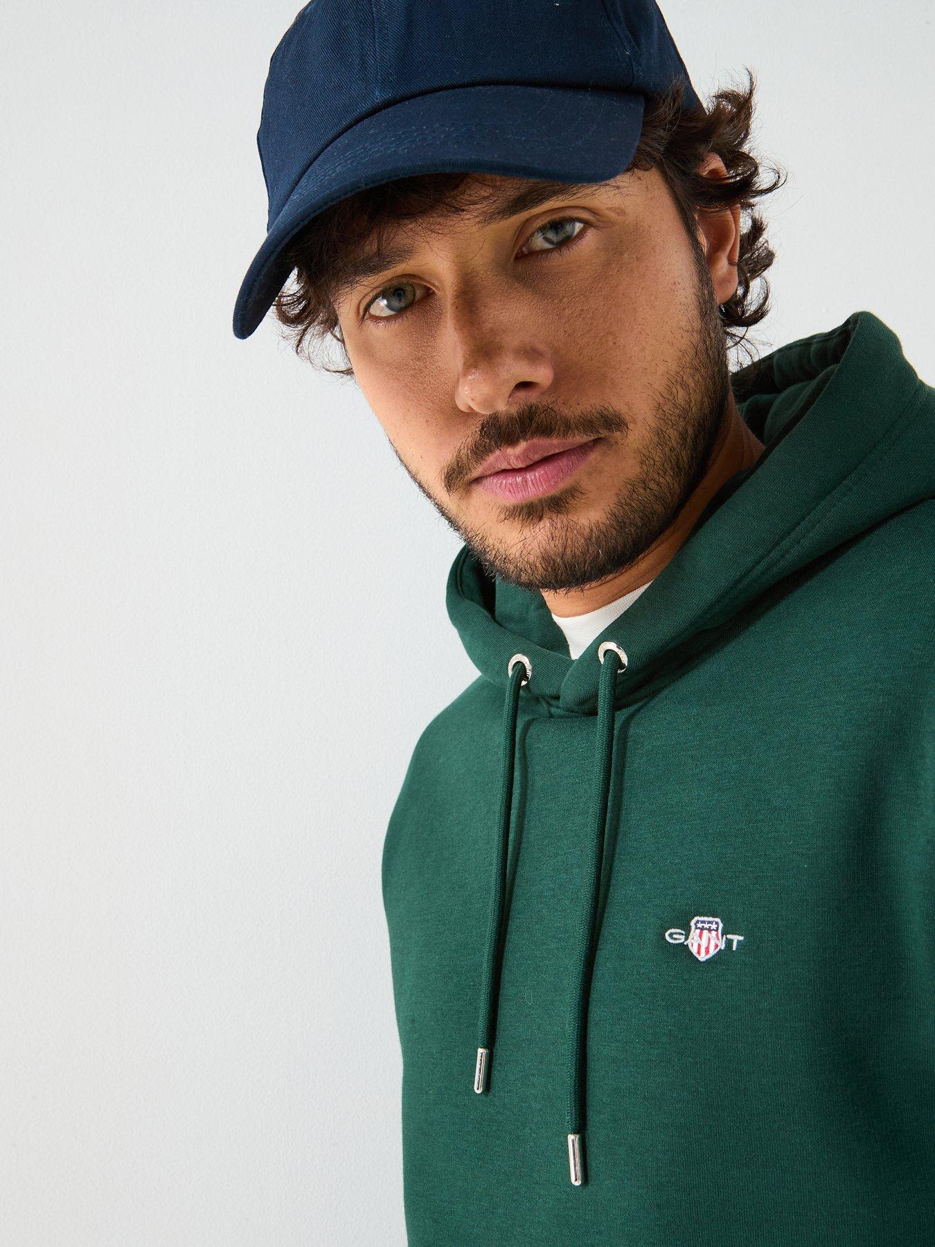 Image 4 of 6 of GANT Regular Fit Shield Hoodie - Green