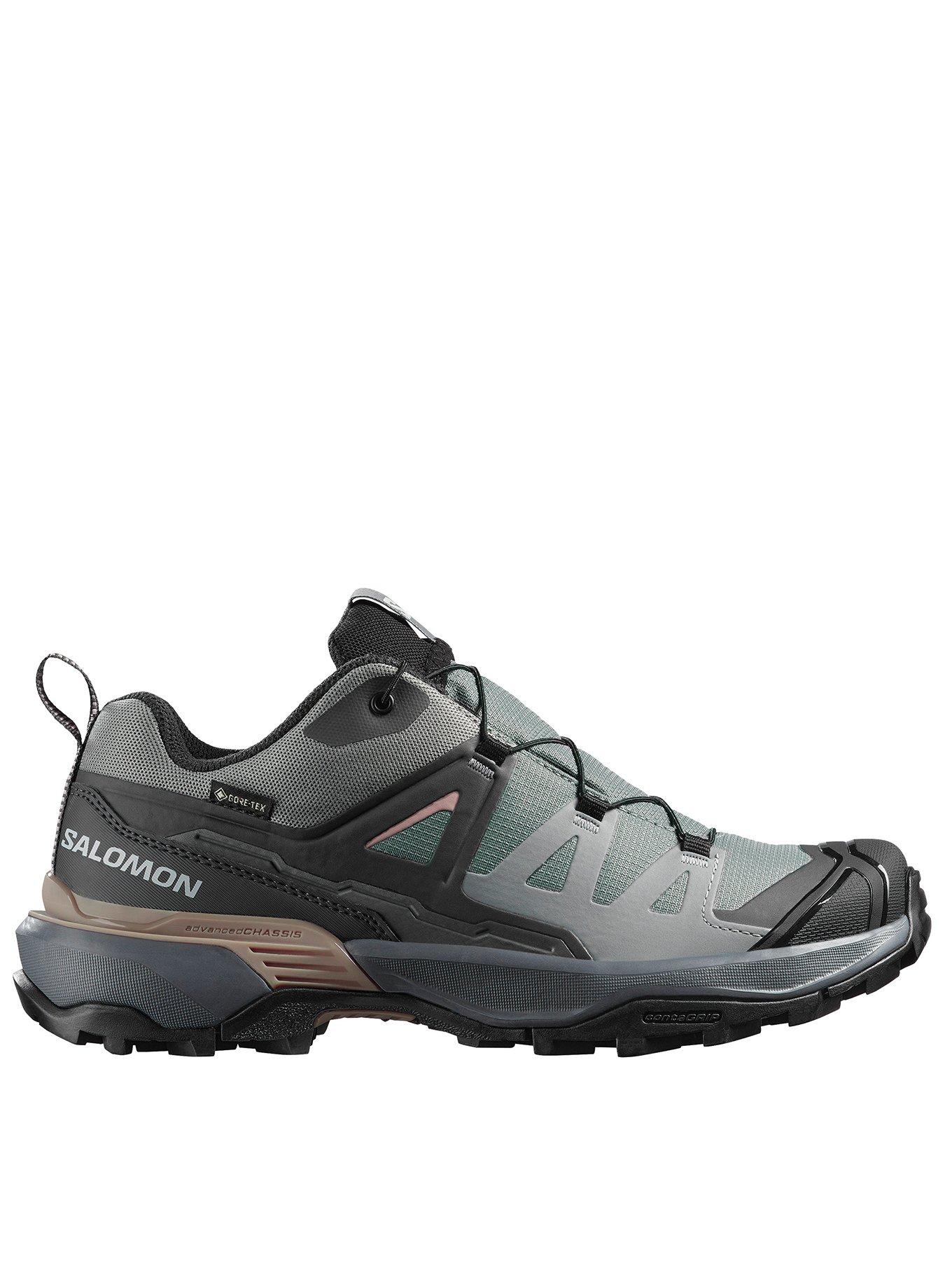 Salomon Womens Hiking X Ultra 360 Goretex Shoes - Green