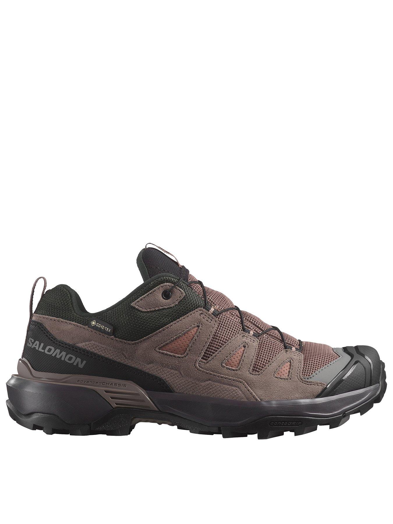 Salomon Womens Hiking X Ultra 360 Leather Goretex Shoes - Brown