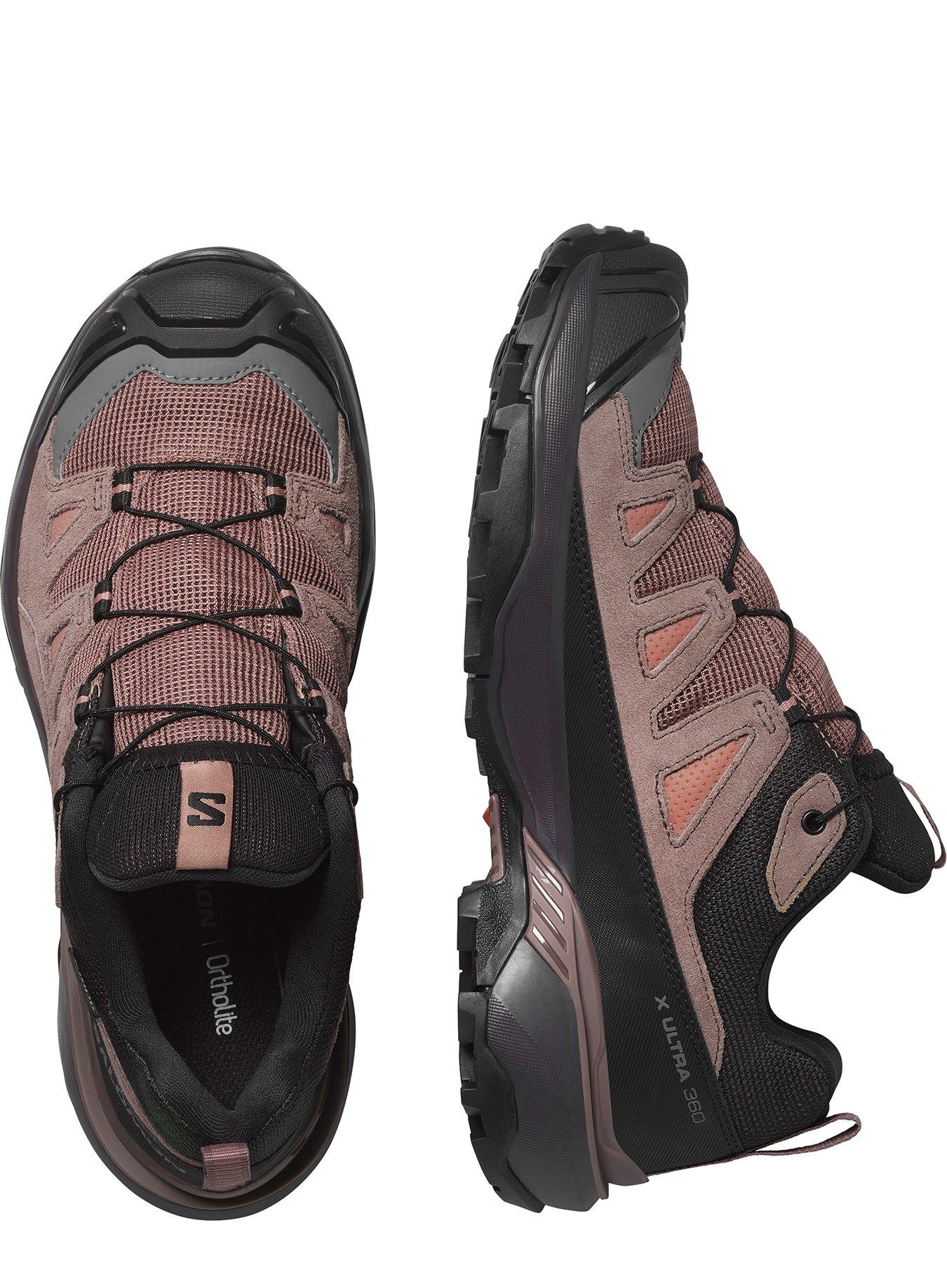 Image 4 of 7 of Salomon Womens Hiking X Ultra 360 Leather Goretex Shoes - Brown