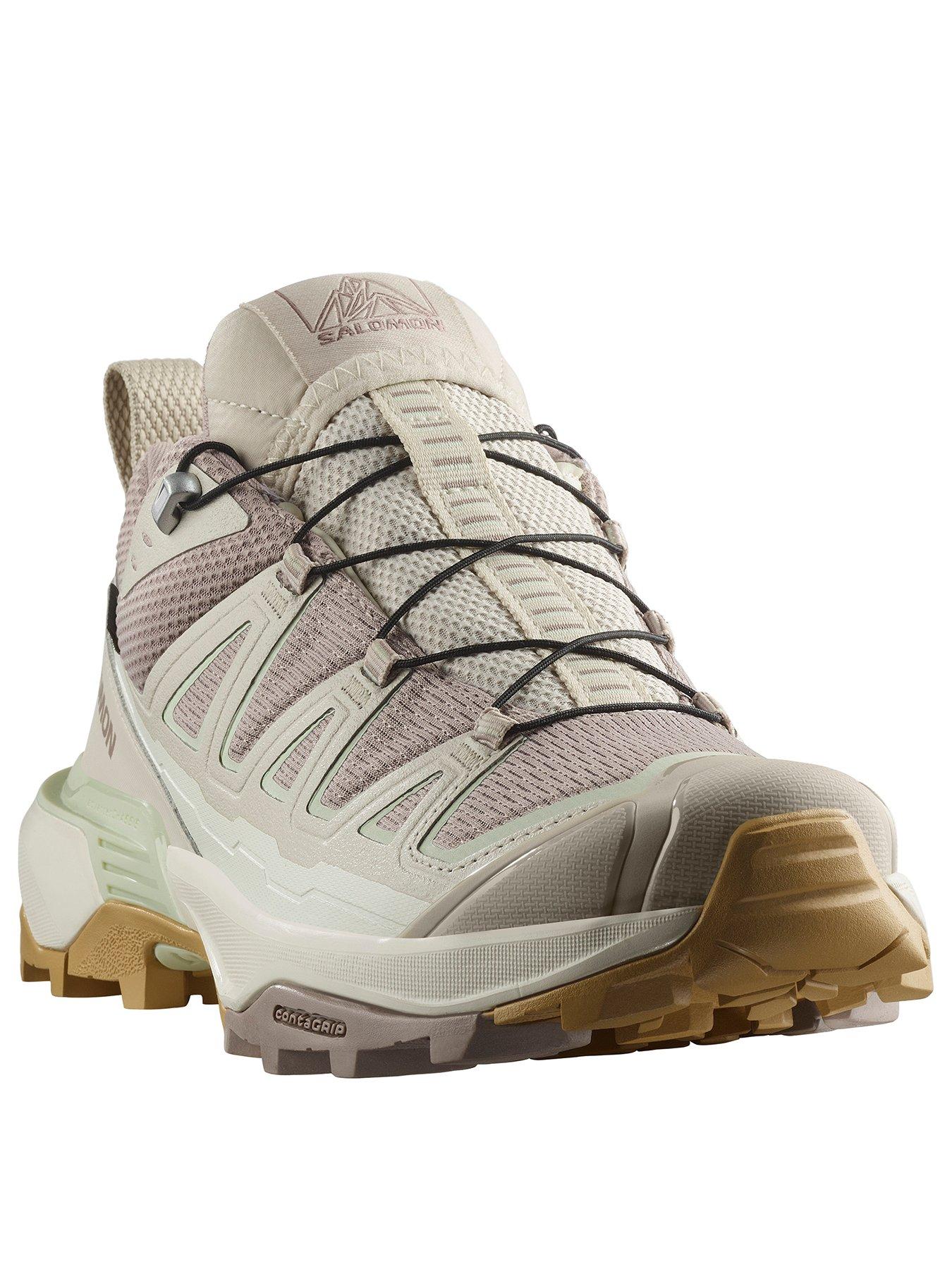 Image 2 of 6 of Salomon Womens Outdoor X Ultra 360 Edge Goretex Trainers - Beige