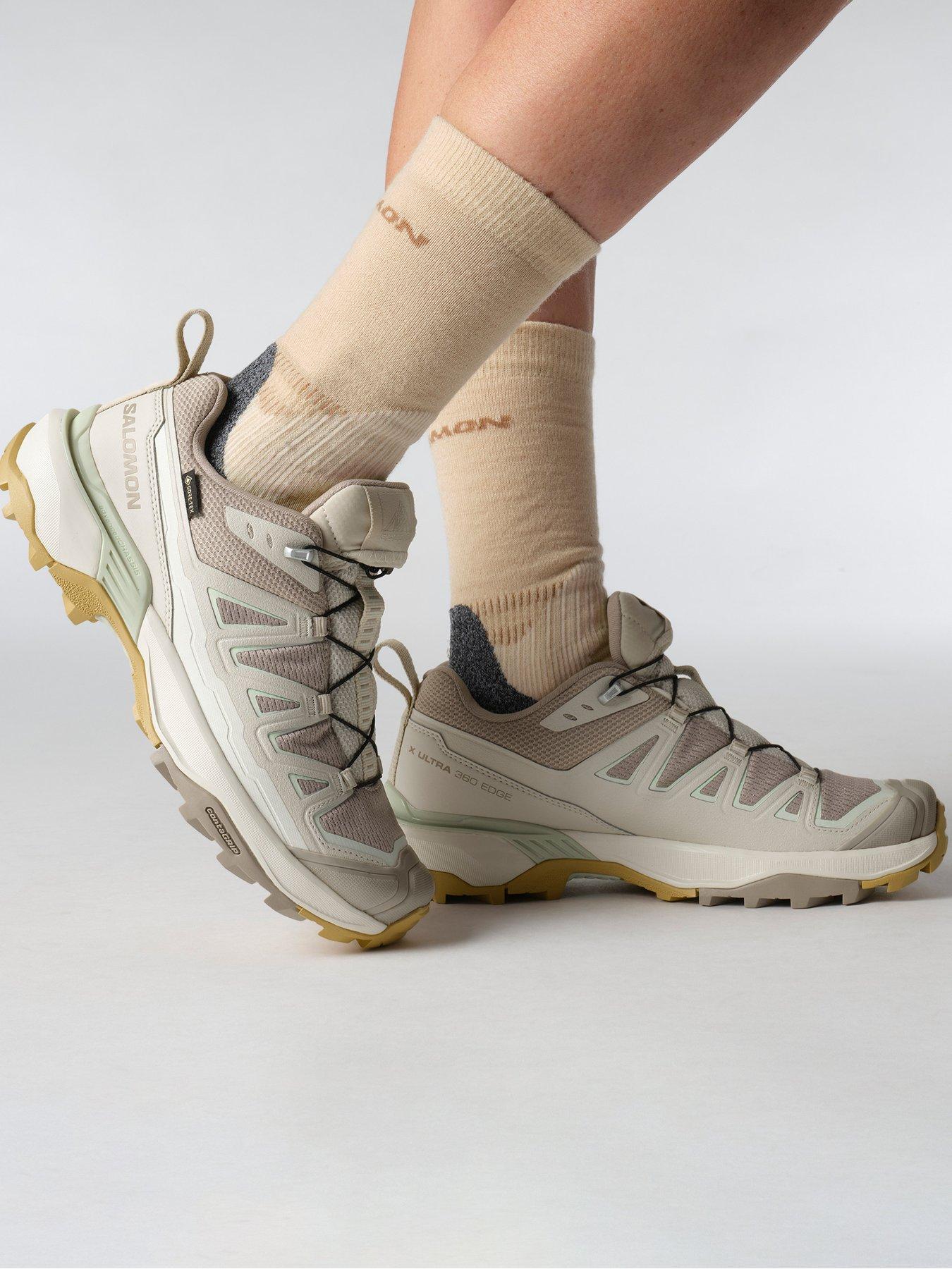 Image 6 of 6 of Salomon Womens Outdoor X Ultra 360 Edge Goretex Trainers - Beige
