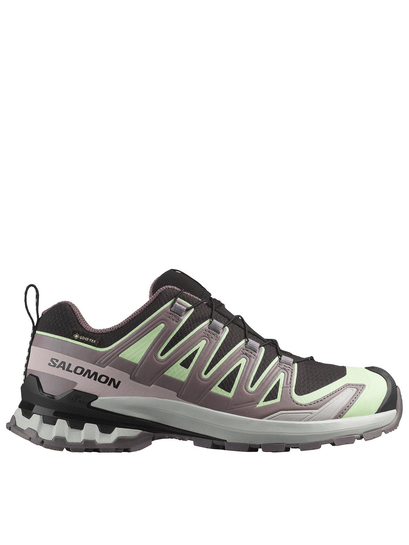 Salomon Womens Trail Running Xa pro 3d V9 Goretex Trainers, Black/Green, Size 3.5, Women