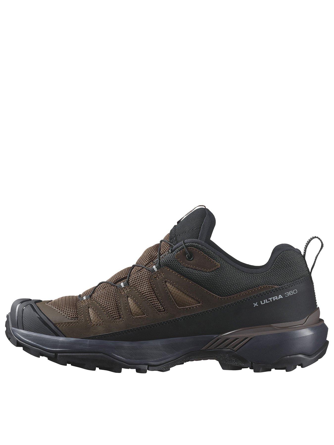 Salomon Mens Hiking X Ultra 360 Leather Goretex Shoes, Brown, Size 7.5, Men