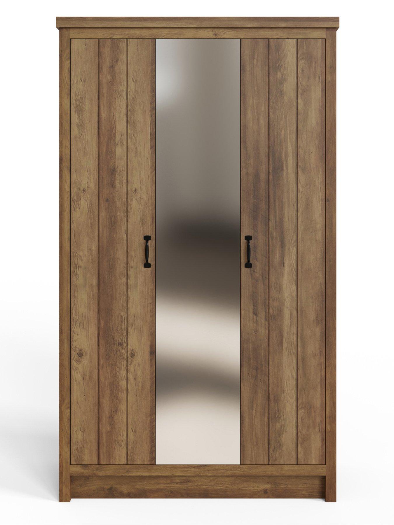 Image 4 of 7 of GFW Boston 3 Door Mirrored Wardrobe