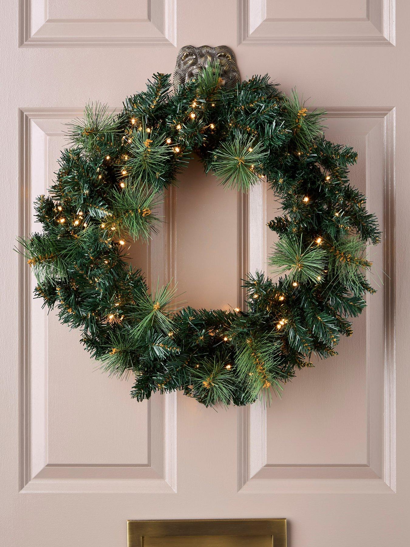 Festive Firefly Prelit Wreath