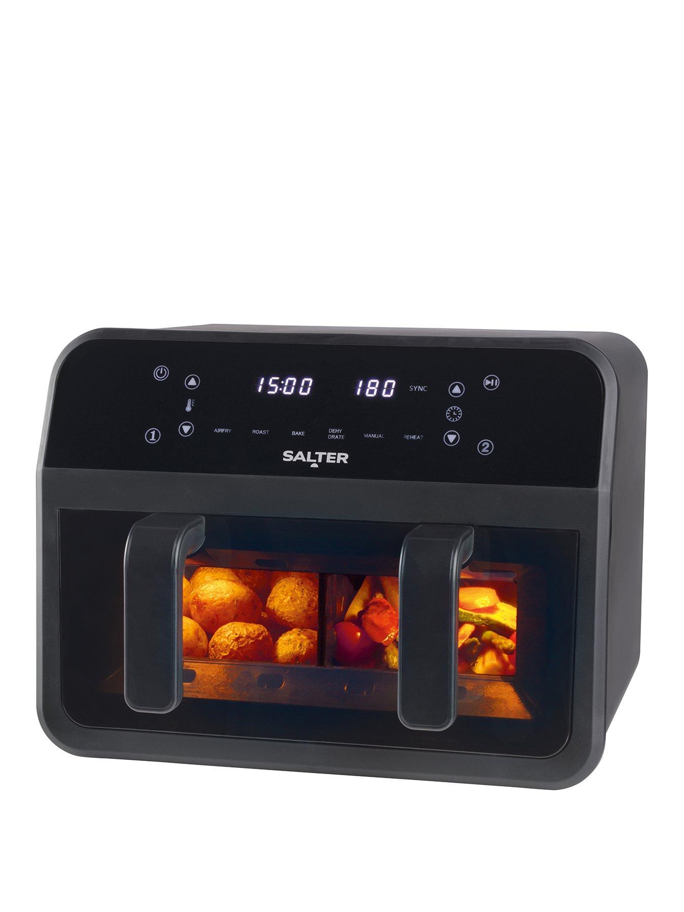 Image 2 of 6 of Salter 7L Dual Air Fryer With Divider