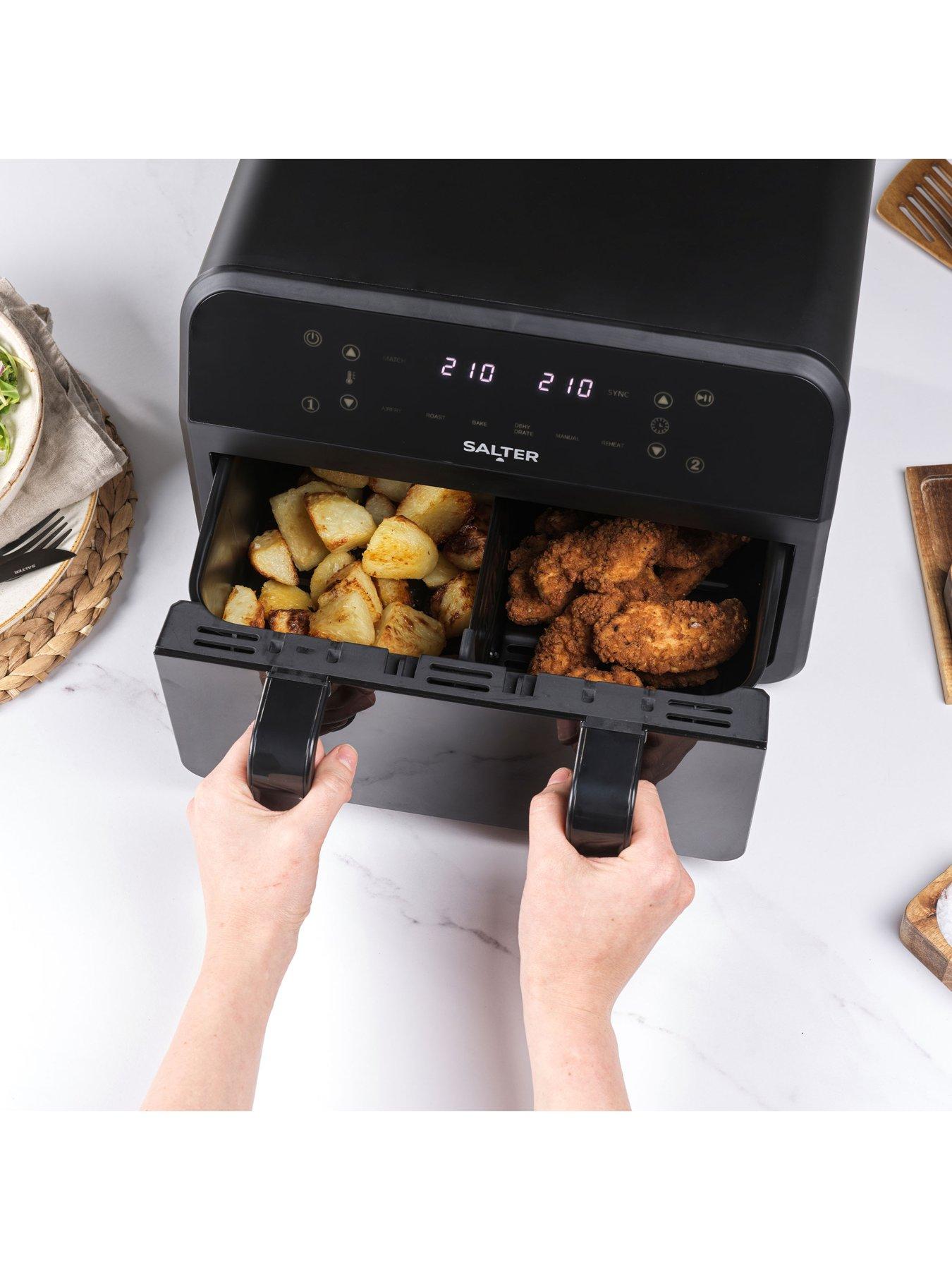 Image 5 of 6 of Salter 7L Dual Air Fryer With Divider