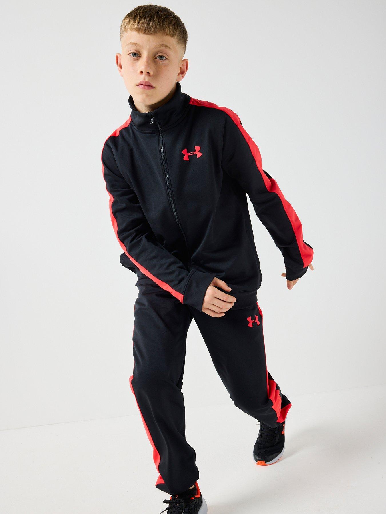 Image 1 of 6 of UNDER ARMOUR Junior Boys Training Rival Knit Tracksuit - Black