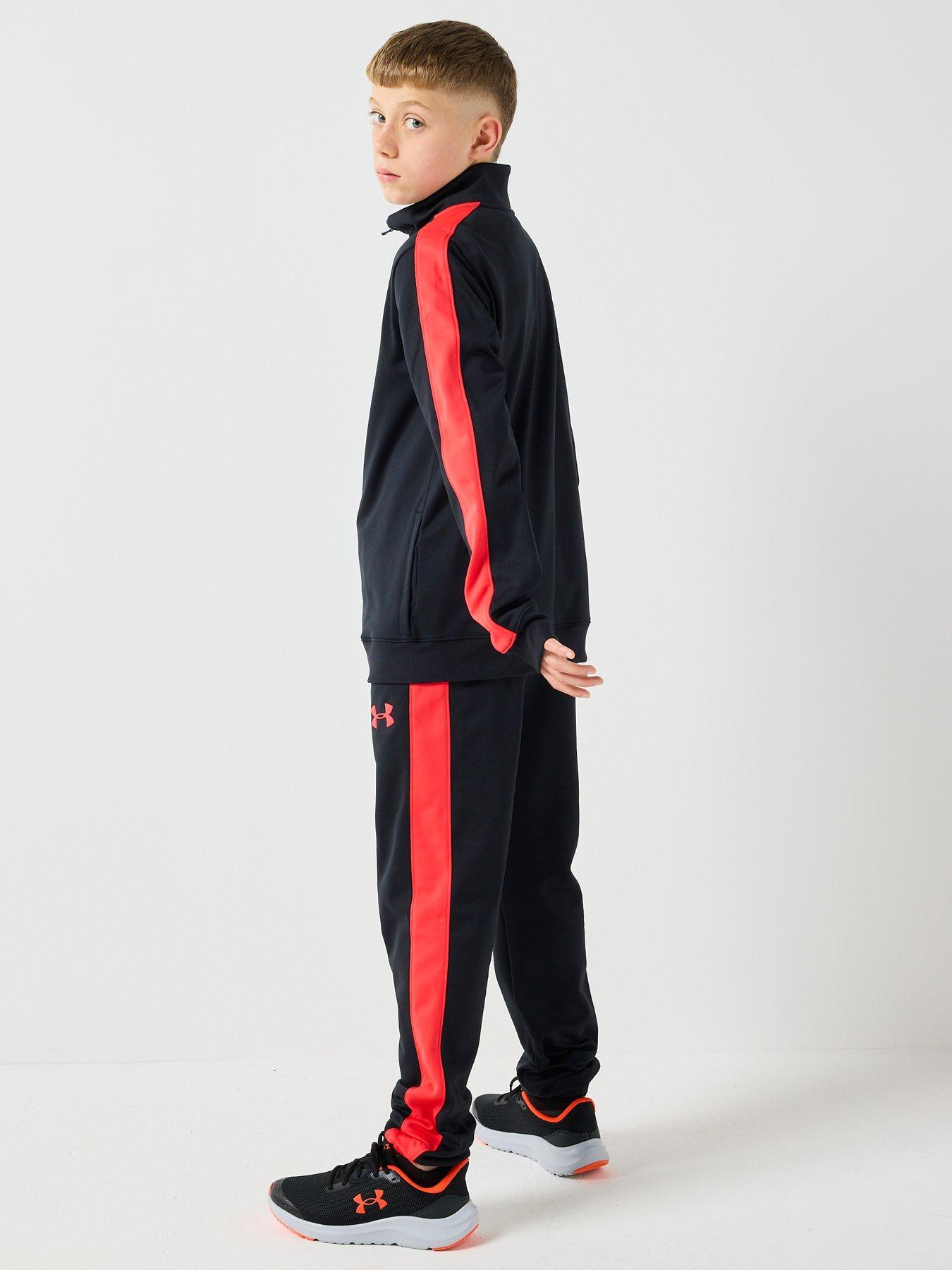 Image 2 of 6 of UNDER ARMOUR Junior Boys Training Rival Knit Tracksuit - Black
