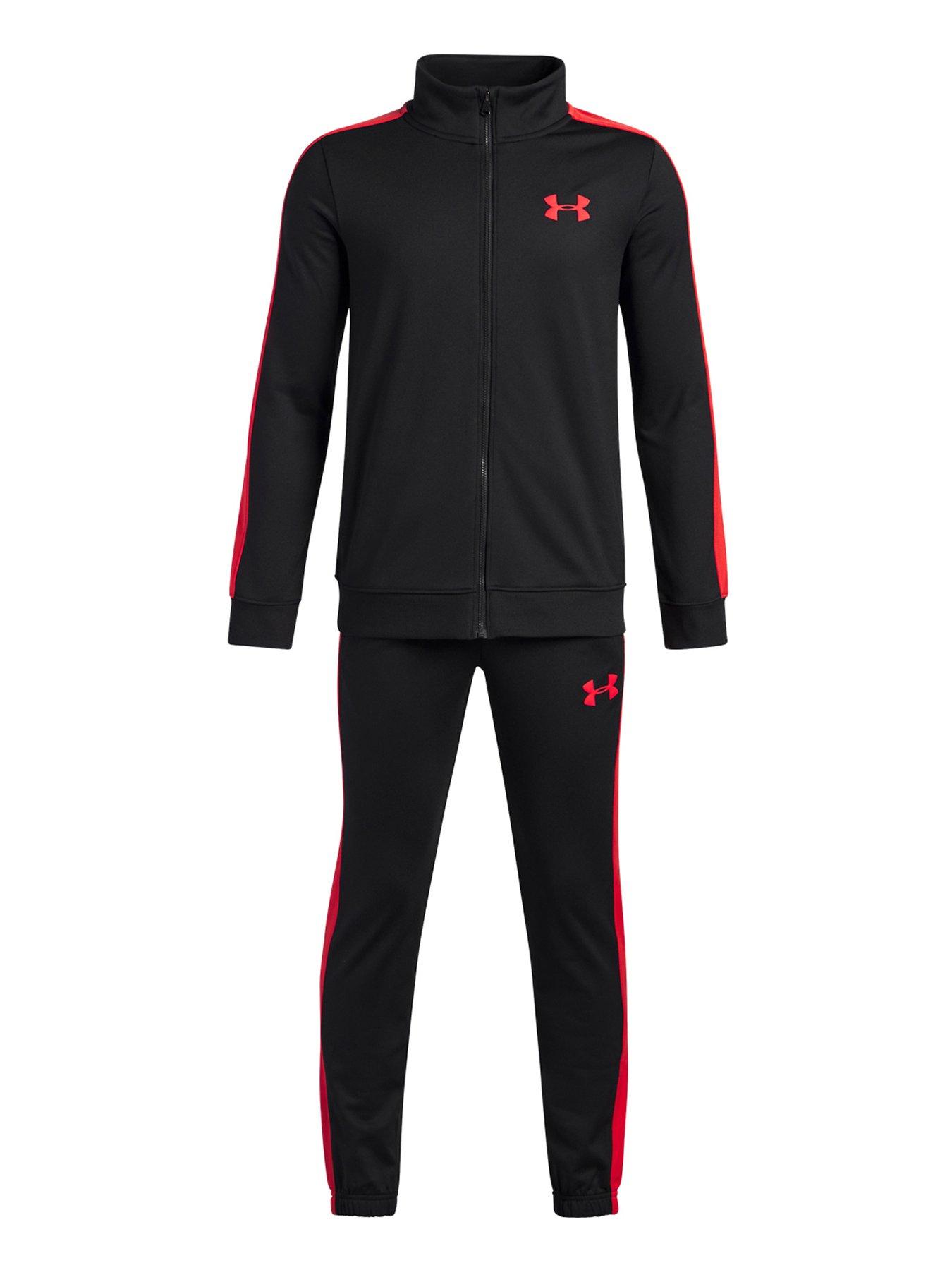 UNDER ARMOUR Junior Boys Training Rival Knit Tracksuit - Black