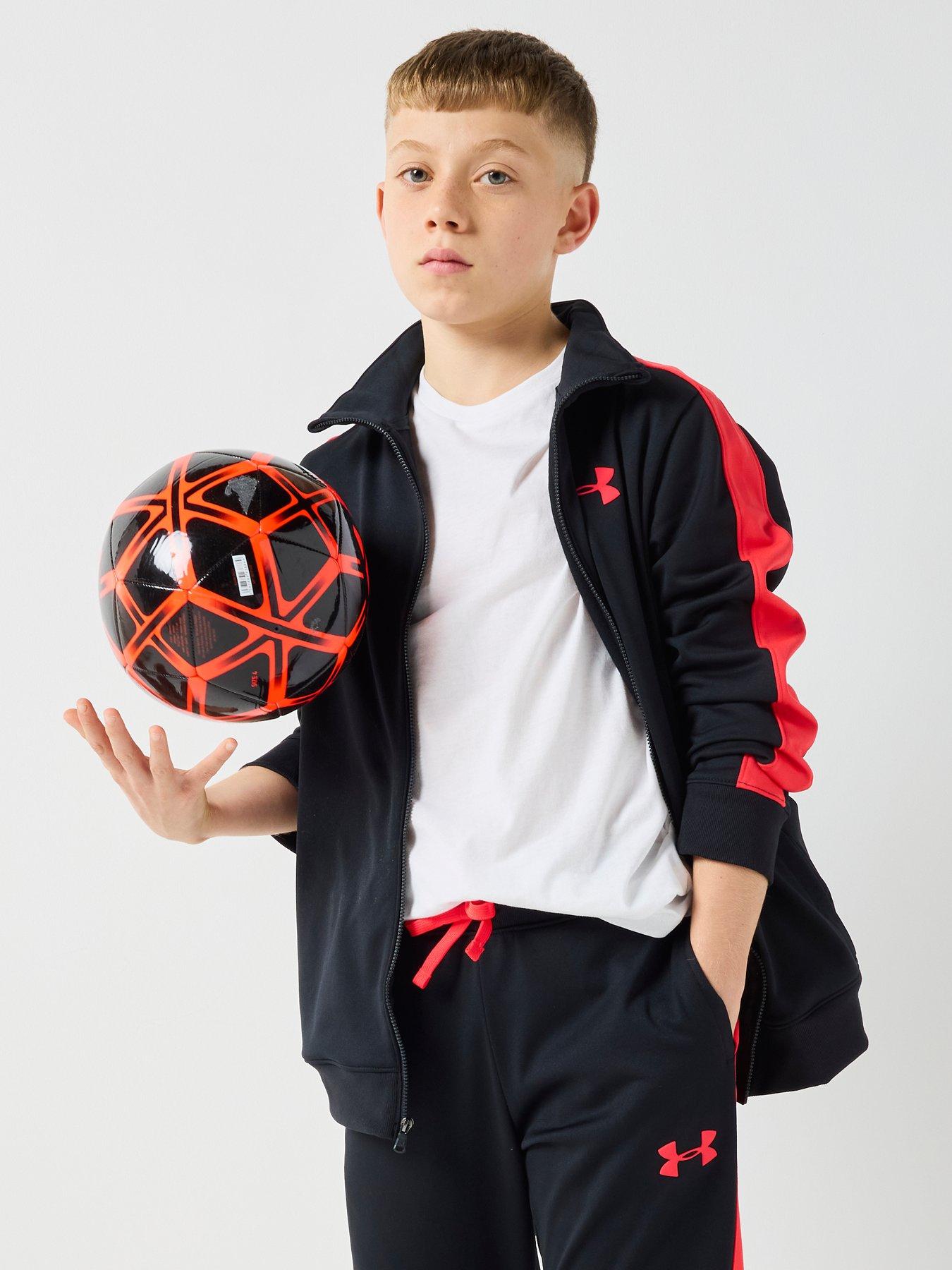 Image 4 of 6 of UNDER ARMOUR Junior Boys Training Rival Knit Tracksuit - Black