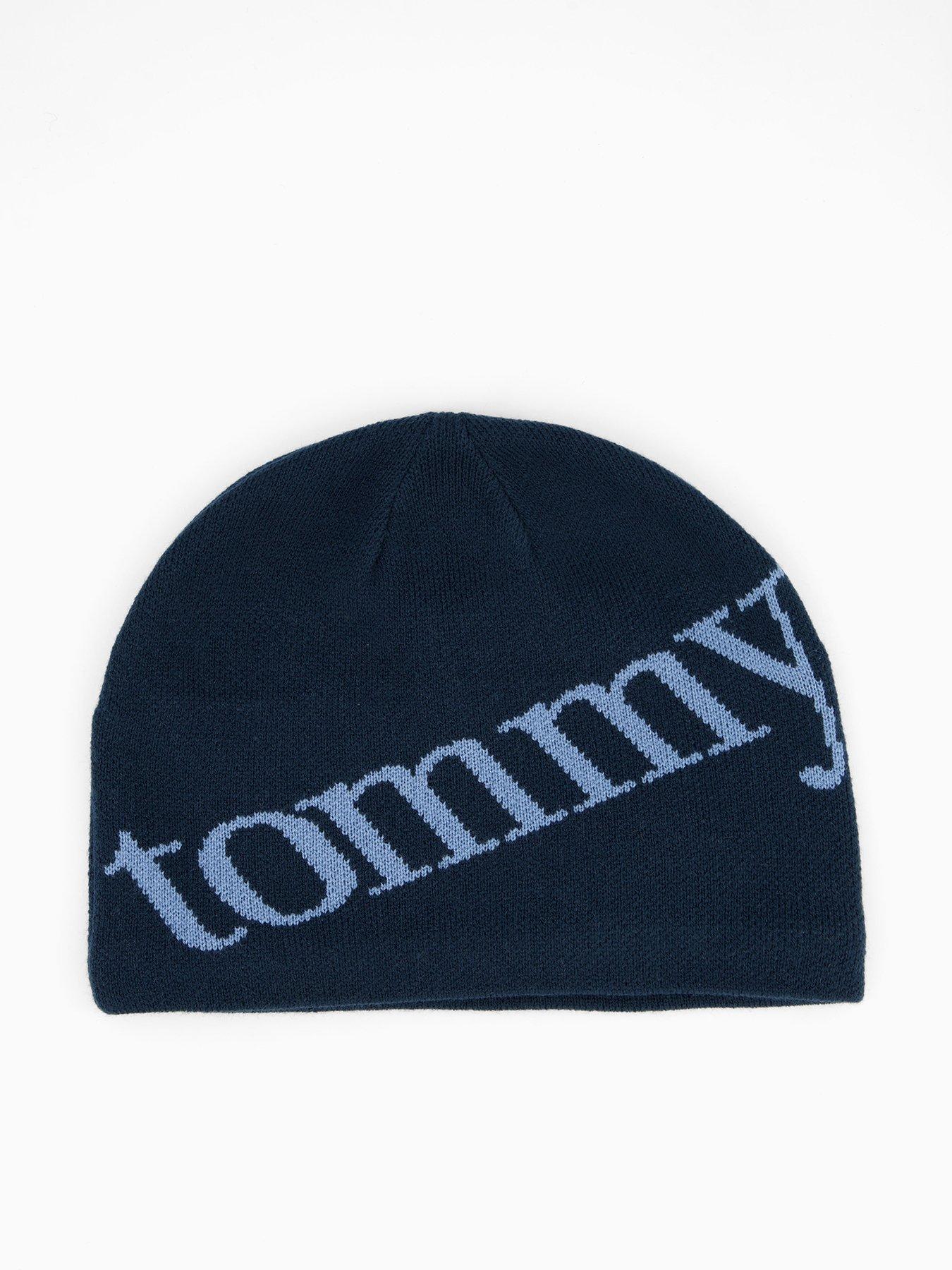undefined Script Skull Beanie Hat - Navy